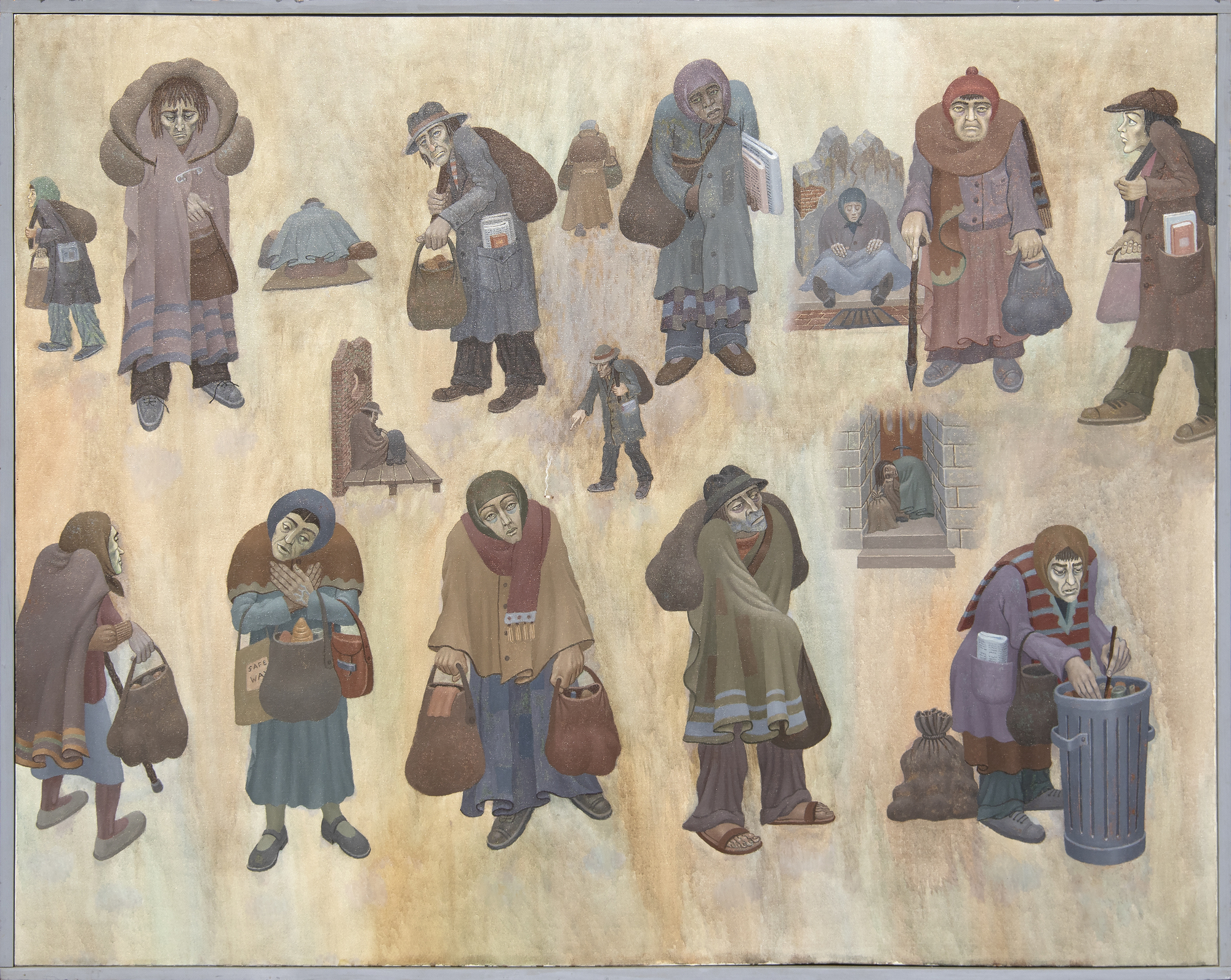 IRVING NORMAN - Homeless 1 IRVING NORMAN - Homeless 1 - oil on canvas - 48 x 60 in.