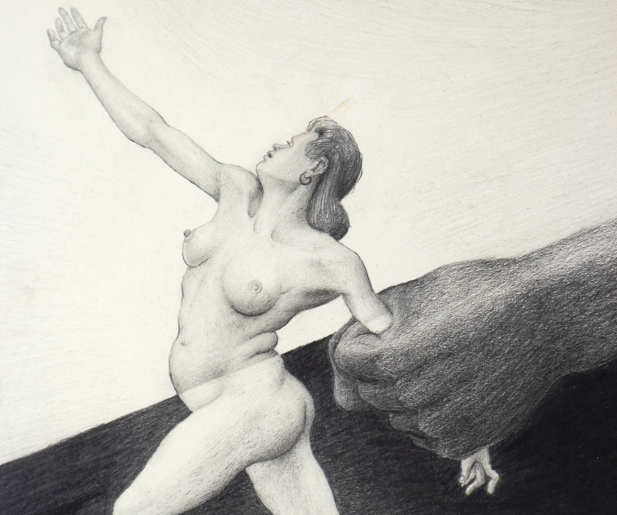 IRVING NORMAN - Women Welders, The Ship IRVING NORMAN - Women Welders, The Ship - graphite on paper - 14 1/4 x 28 3/8 in.