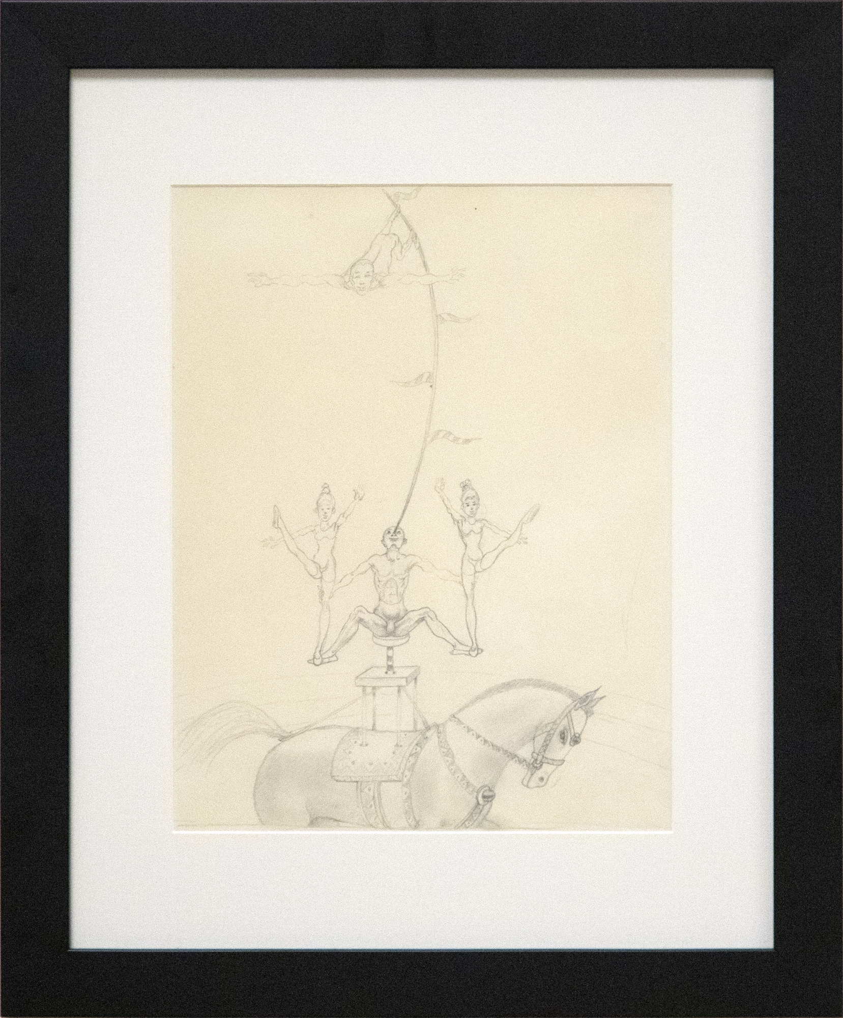 IRVING NORMAN - The Circus, The Balancing Act 2a (a Study) IRVING NORMAN - The Circus, The Balancing Act 2a (a Study) - pencil on paper - 11 x 9 in.