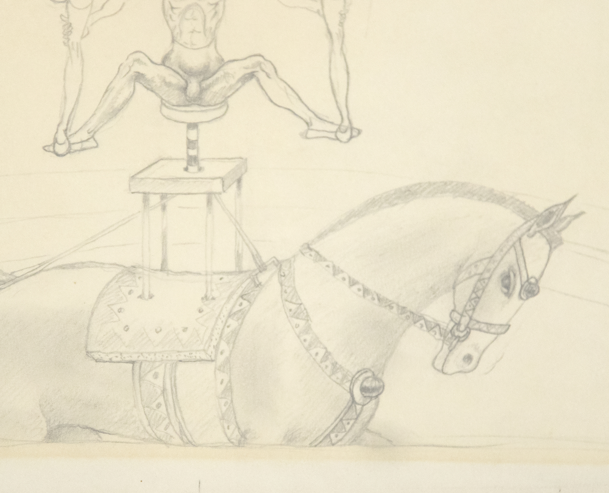 IRVING NORMAN - The Circus, The Balancing Act 2a (a Study) IRVING NORMAN - The Circus, The Balancing Act 2a (a Study) - pencil on paper - 11 x 9 in.