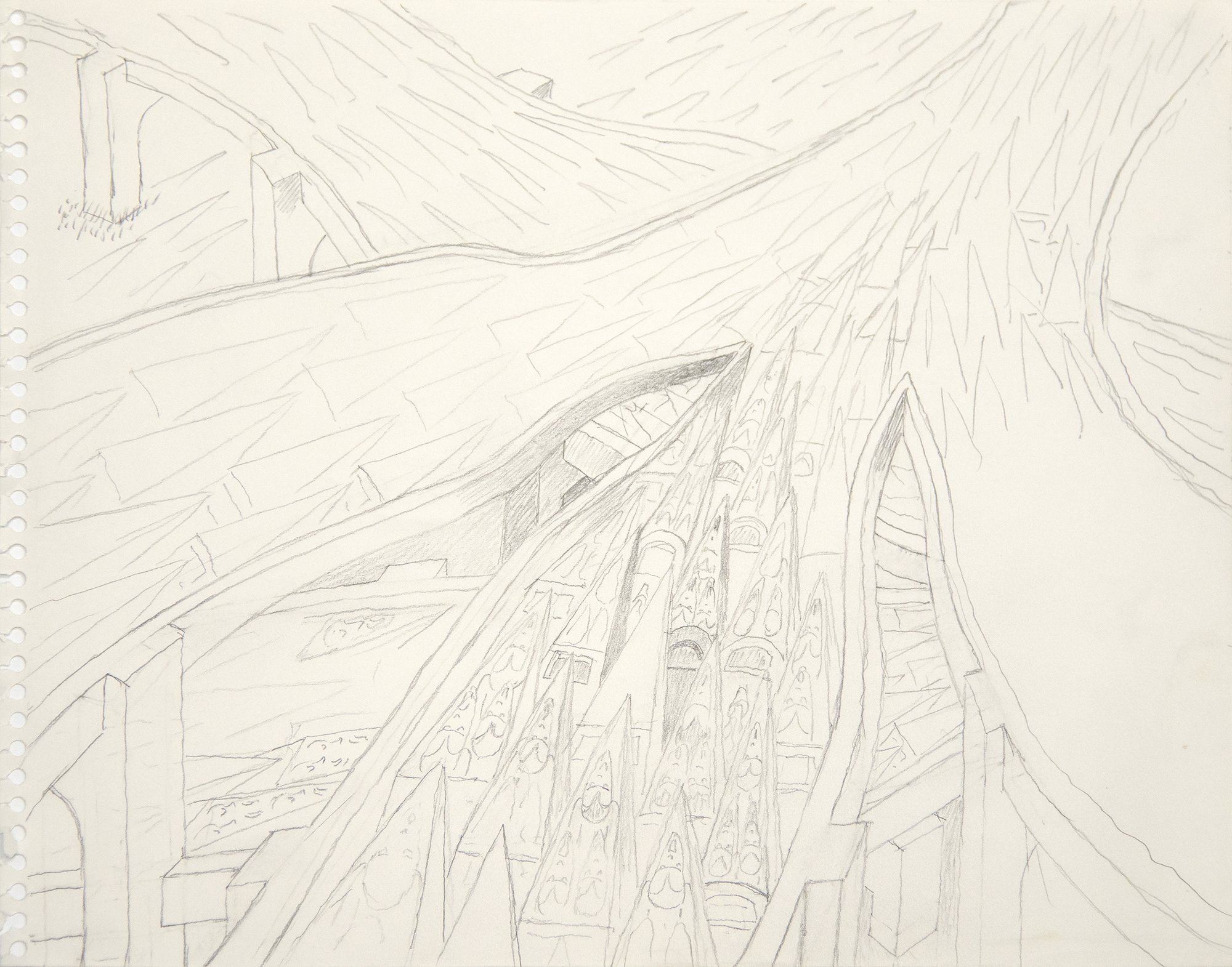 IRVING NORMAN - Untitled (Possible Study for "From Work") IRVING NORMAN - Untitled (Possible Study for "From Work") - pencil on paper - 11 x 14 in.