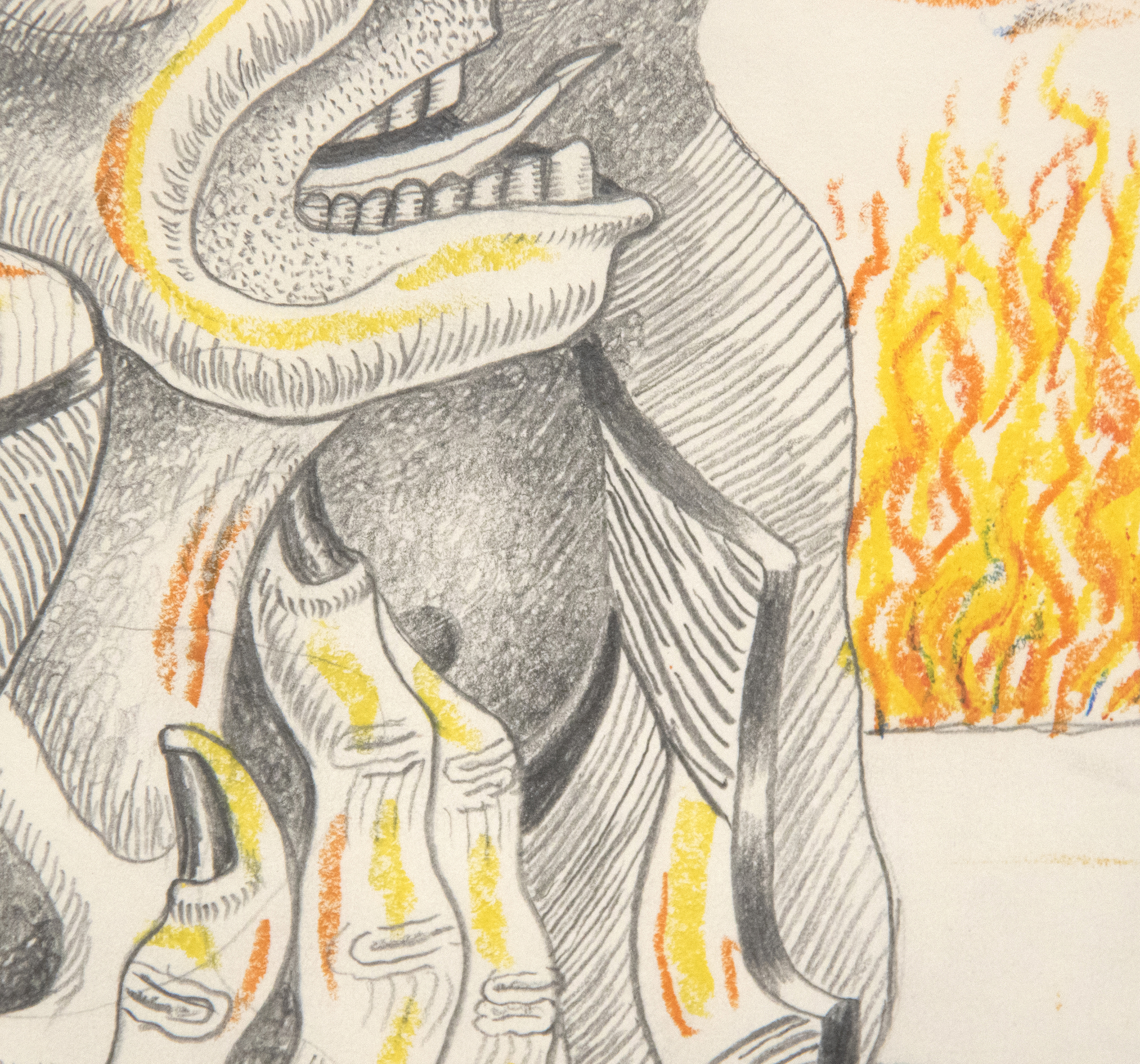 IRVING NORMAN - Untitled IRVING NORMAN - Untitled - graphite and crayon on paper - 12 x 8 7/8 in.