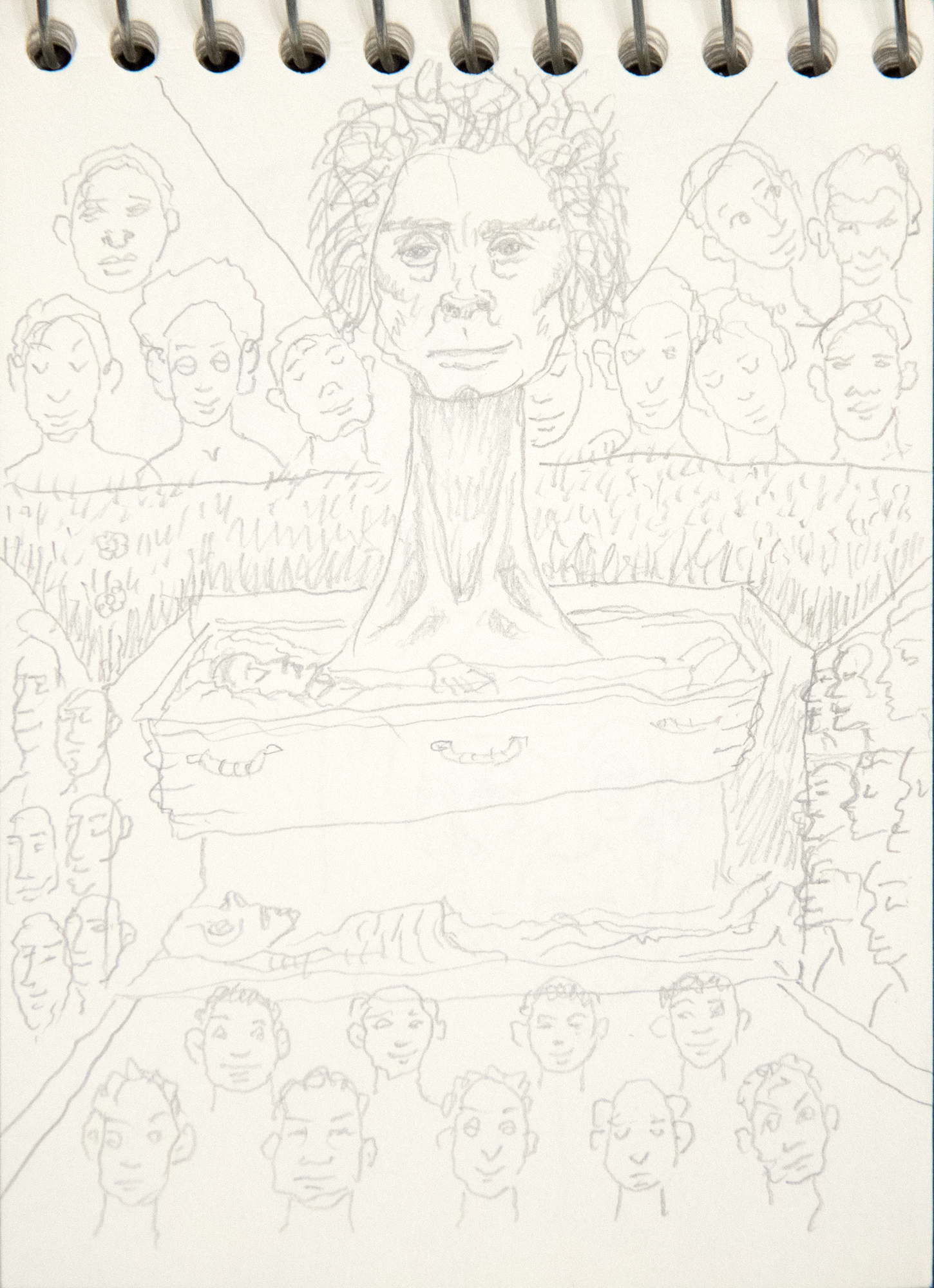 IRVING NORMAN - Pocket Sketch Pad IRVING NORMAN - Pocket Sketch Pad - graphite on paper - 5 1/2 x 3 1/2 in.