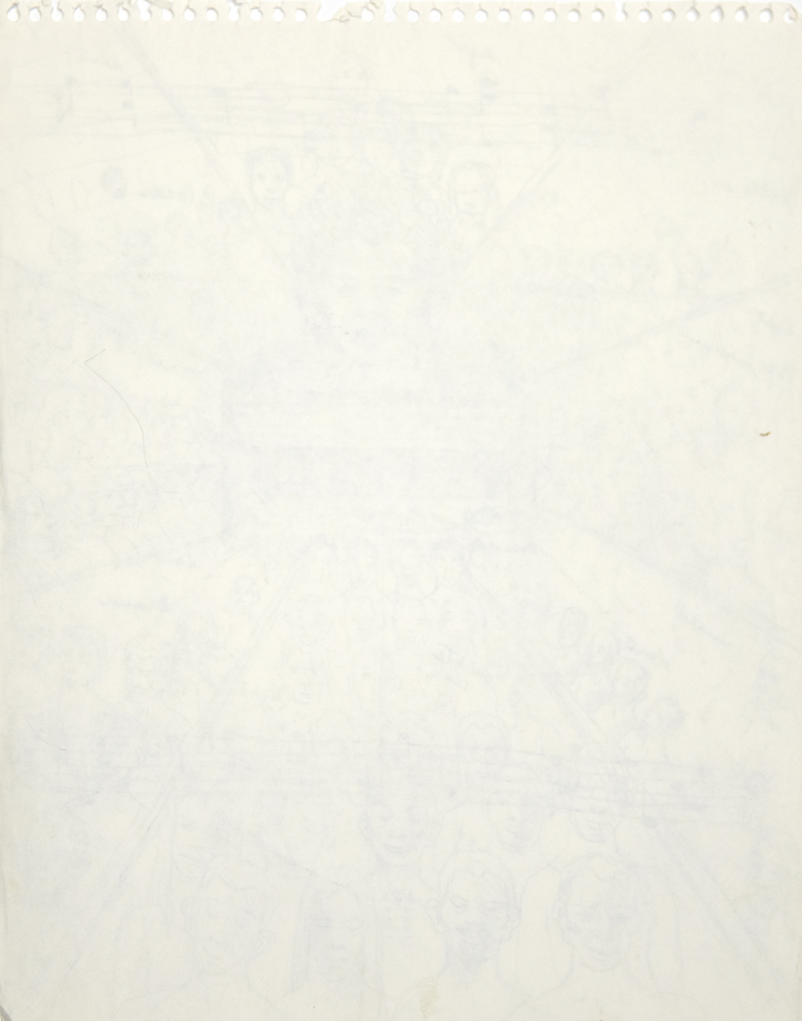 IRVING NORMAN - Untitled (Possible Study for "The Immortality of Beethoven's 9th Symphony") IRVING NORMAN - Untitled (Possible Study for "The Immortality of Beethoven's 9th Symphony") - pencil on paper - 14 x 11 in.