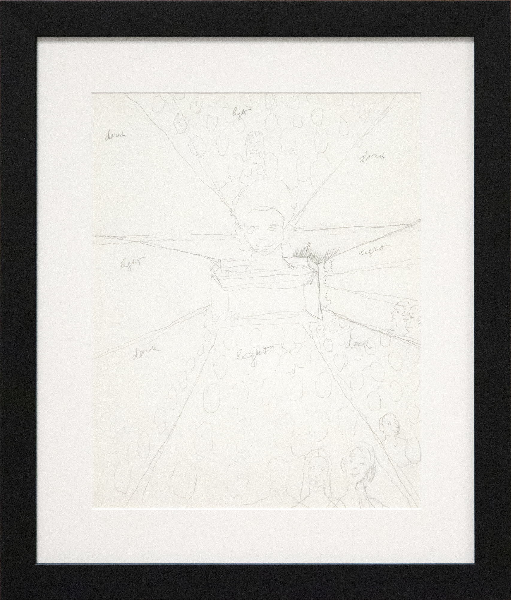 IRVING NORMAN - Untitled (Possible Study for "The Immortality of Beethoven's 9th Symphony" 2) IRVING NORMAN - Ohne Titel (Mögliche Studie zu "Die Unsterblichkeit von Beethovens 9. Symphonie" 2) - Graphit auf Papier - 14 x 11 in.