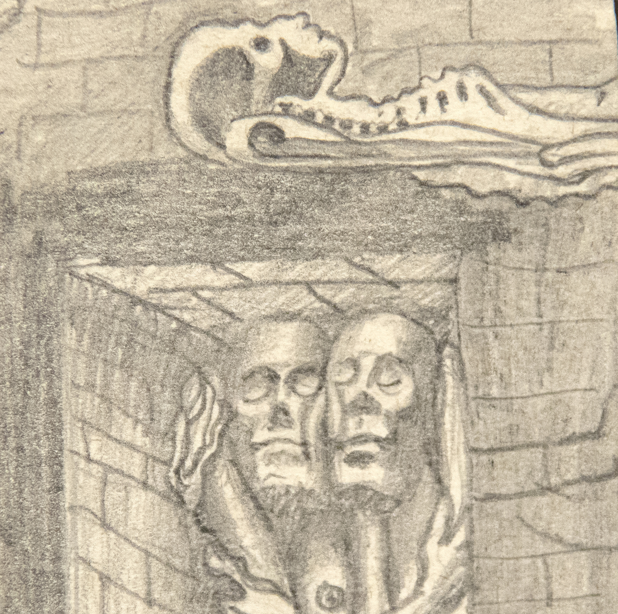 IRVING NORMAN - Untitled (Bodies) IRVING NORMAN - Untitled (Bodies) - pencil on paper - 6 3/4 x 2 in.