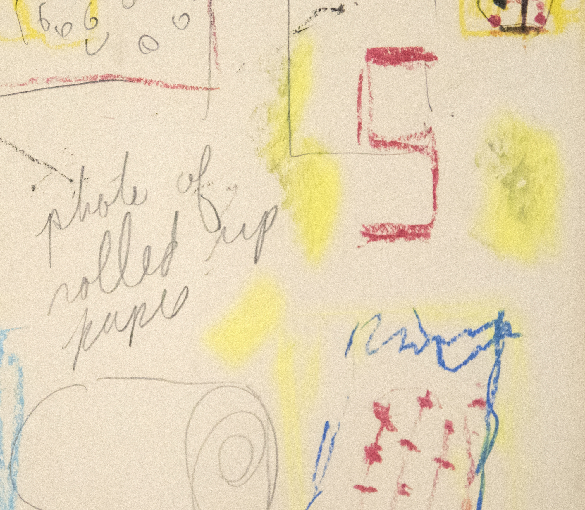 JAMES ROSENQUIST - Drawing Study JAMES ROSENQUIST - Etude de dessin - pastel à l'huile et crayon sur papier - 35 x 22 1/2 in.