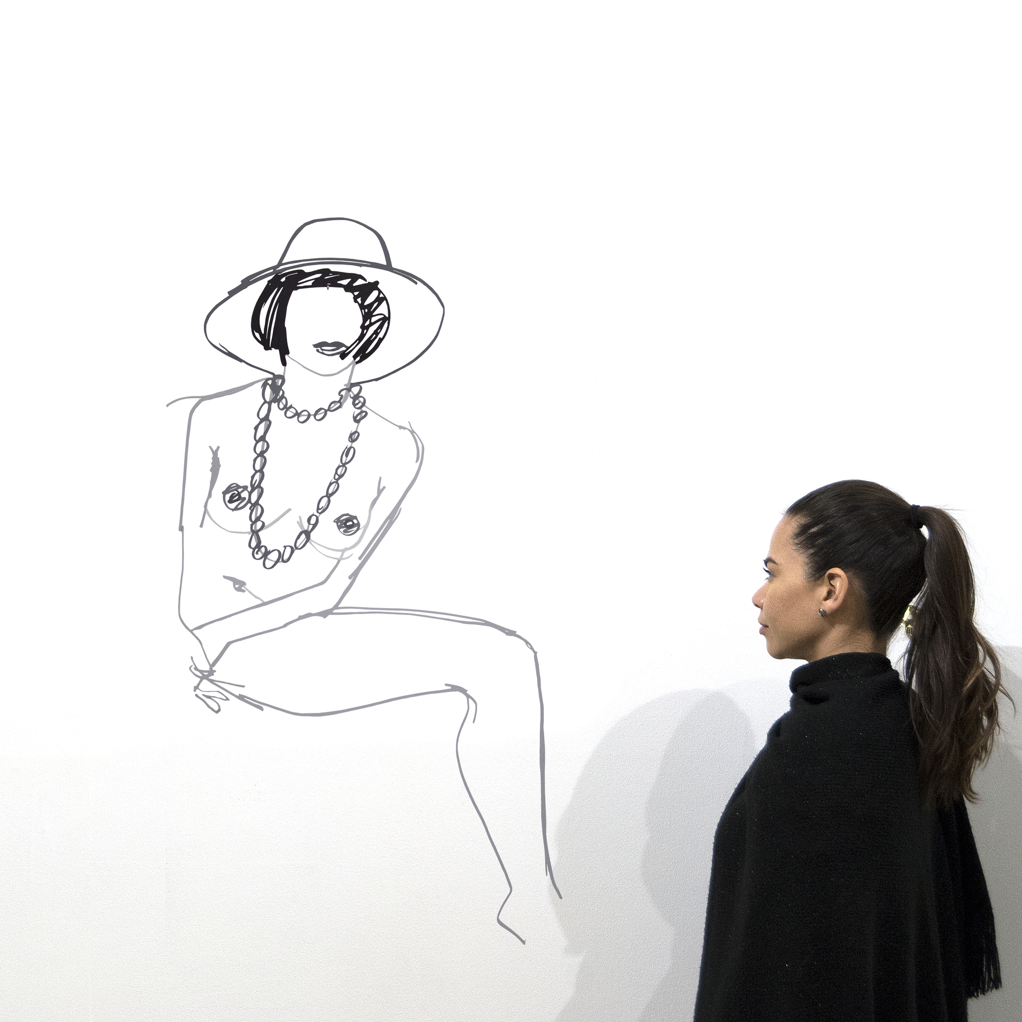 TOM WESSELMANN - Partial Monica with Hat and Beads Celebrated for his vivid use of color, grand presentations of the female figure, and skillful work in multiple media, Tom Wesselmann was one of the most influential artists to emerge from the Pop art movement during the 1960s. Originally planning a career as a cartoonist, Wesselmann quickly established himself as one of the driving forces of contemporary art in New York. Since 1983, Tom Wesselmann used enamel on cut-out steel to depict his loose and energetic, yet meticulous, sketches in the third dimension. Ranging in scale, the sculptural works are an innovative part of the artist’s oeuvre.<br><br>Wesselmann's work is included in museum collections worldwide, including the Whitney Museum of American Art, the Smithsonian American Art Museum, the Art Institute of Chicago, the Albright-Knox Art Gallery, the Museum of Modern Art in New York, the Walker Art Center, and the National Galerie, Berlin, among many others.<br><br>"Partial Monica with Hat and Beads" is from the collection of Gloria Luria, a pioneer of the art scene in Miami as an art dealer and collector. She introduced into the region artists that are today considered icons of art history: Pat Steir, David Hockney, Andy Warhol, Arakawa, Helen Frankenthaler, Joan Mitchell, Robert Rauschenberg, James Rosenquist, Larry Rivers, Claes Oldenburg, and many more. Luria has dedicated her life to fostering a thriving culture in the region from being a founding member and president of the Art Dealers Association of South Florida to helping bring the art fair, Art Miami, to the Miami Beach Convention Center. Her philanthropic generosity also extends to the performing arts, helping support Tanglewood and the Boston Symphony Orchestra, and the Adrienne Arsht Center for the Performing Arts and the New World Symphony.