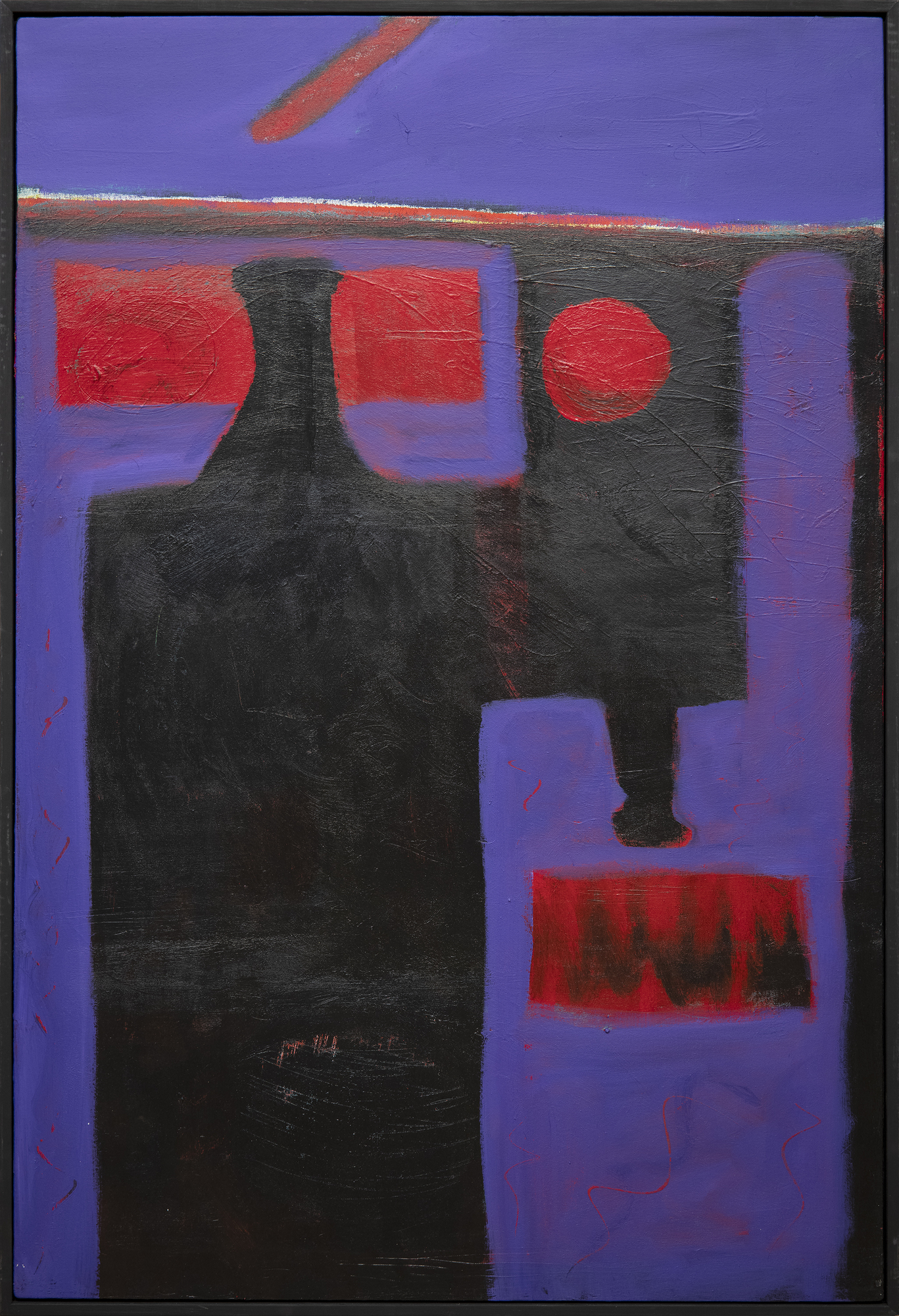 HERB ALPERT - Purplered - acrylic on canvas - 48 x 32 in.