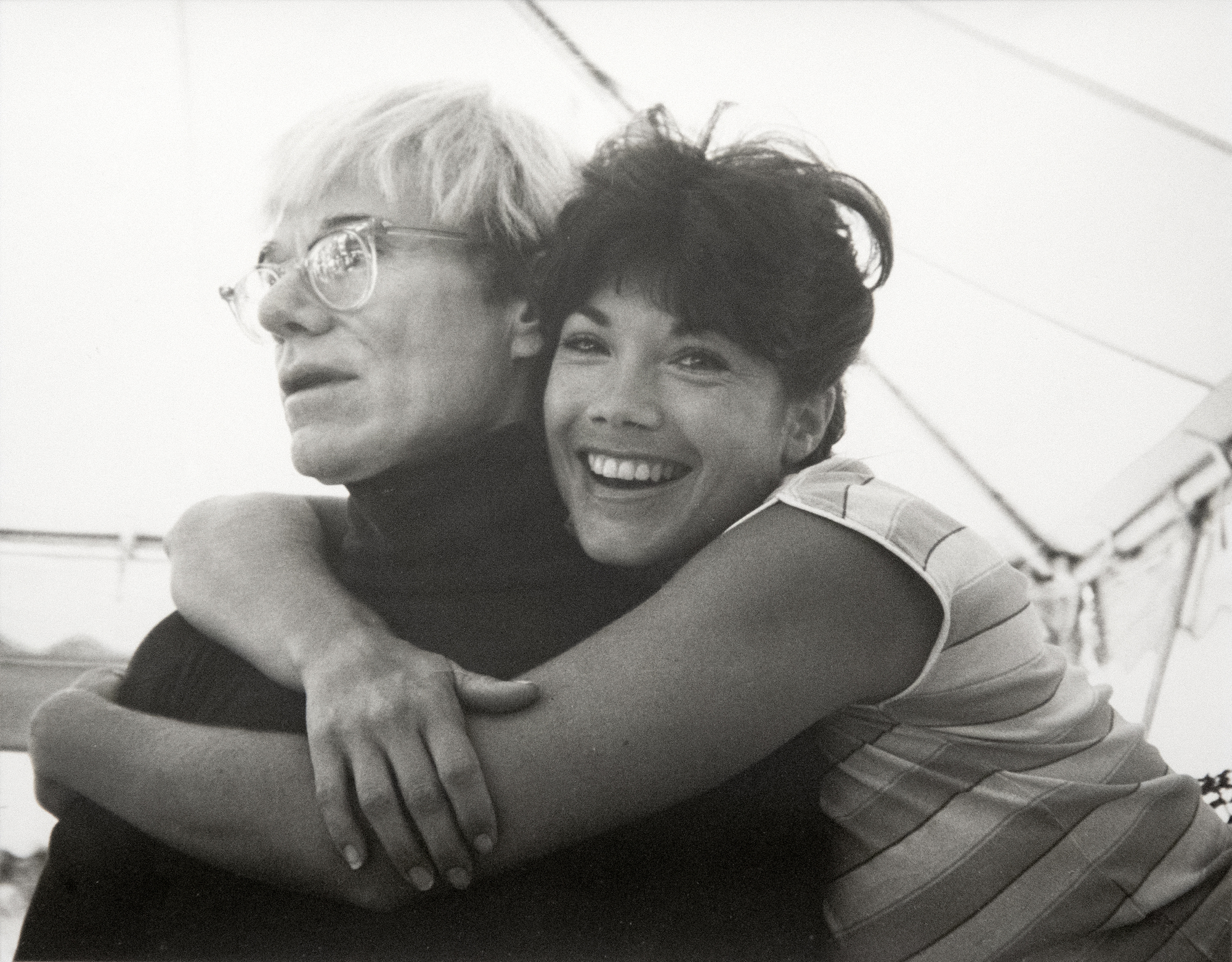 ANDY WARHOL - Andy and Barbi Benton - unique silver gelatin print - 8 x 10 in.