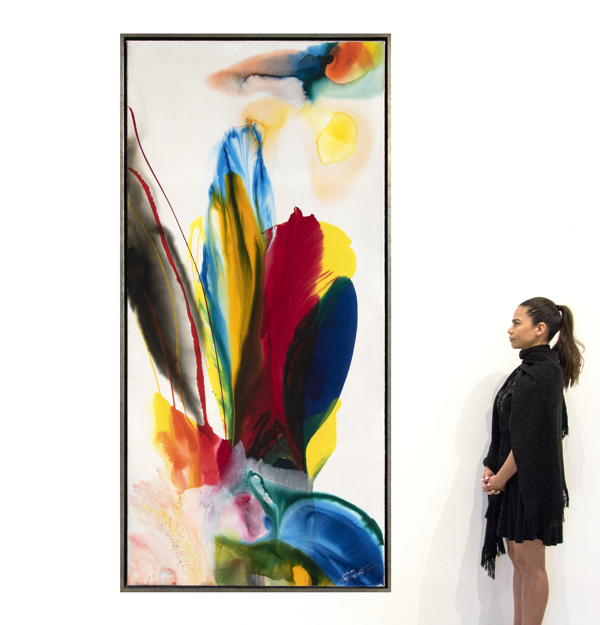 PAUL JENKINS - Phenomena By Return PAUL JENKINS - Phenomena By Return - acrylic on canvas - 104 3/4 x 49 5/8 in.