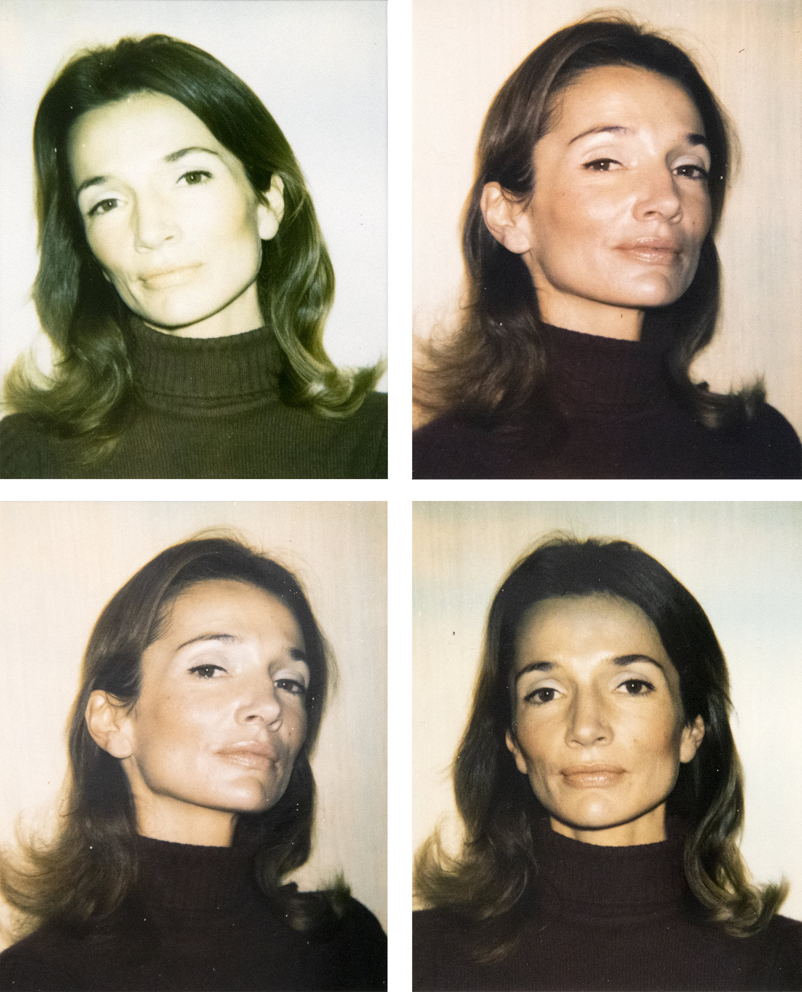 ANDY WARHOL - Lee Radziwill أندري وارهول - لي رادزيويل - بولارويد، بولاكولور - 4 1/4 × 3 3/8 في.