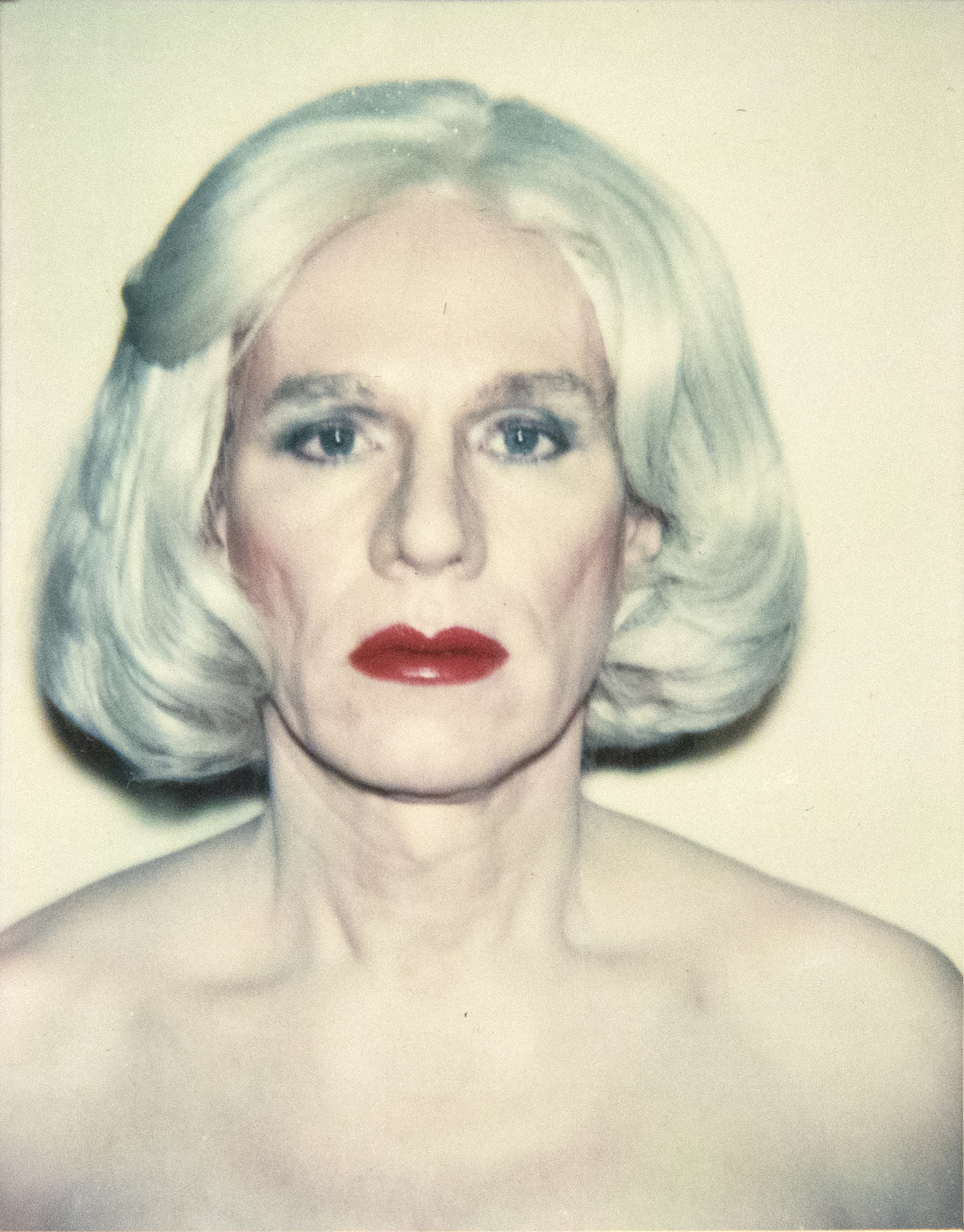 ANDY WARHOL - Self-Portrait in a Platinum Wig; Self-Portrait in a Platinum Pageboy Wig ANDY WARHOL - Self-Portrait in a Platinum Wig; Self-Portrait in a Platinum Pageboy Wig - Polaroid, Polacolor - 4 1/4 x 3 3/8 in. ea.