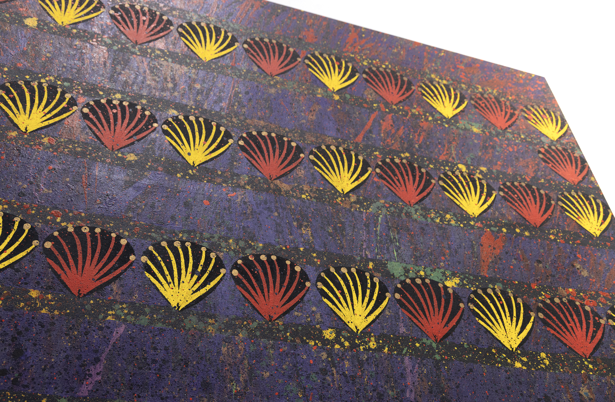 MERION ESTES - Solo Samba - acrylique sur toile - 70 1/4 x 71 1/2 in.