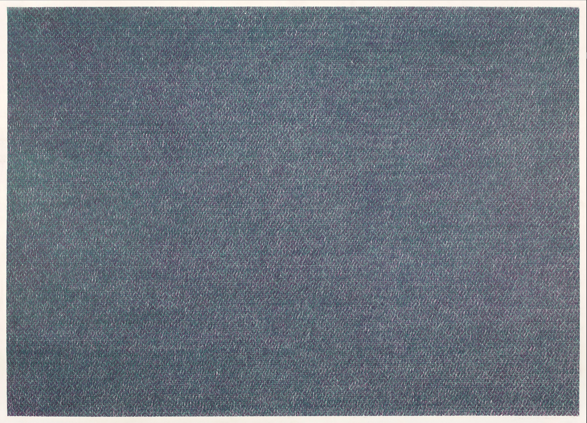 康斯坦斯-马林森 - 无题#12 - 纸上彩色铅笔 - 26 x 36英寸。