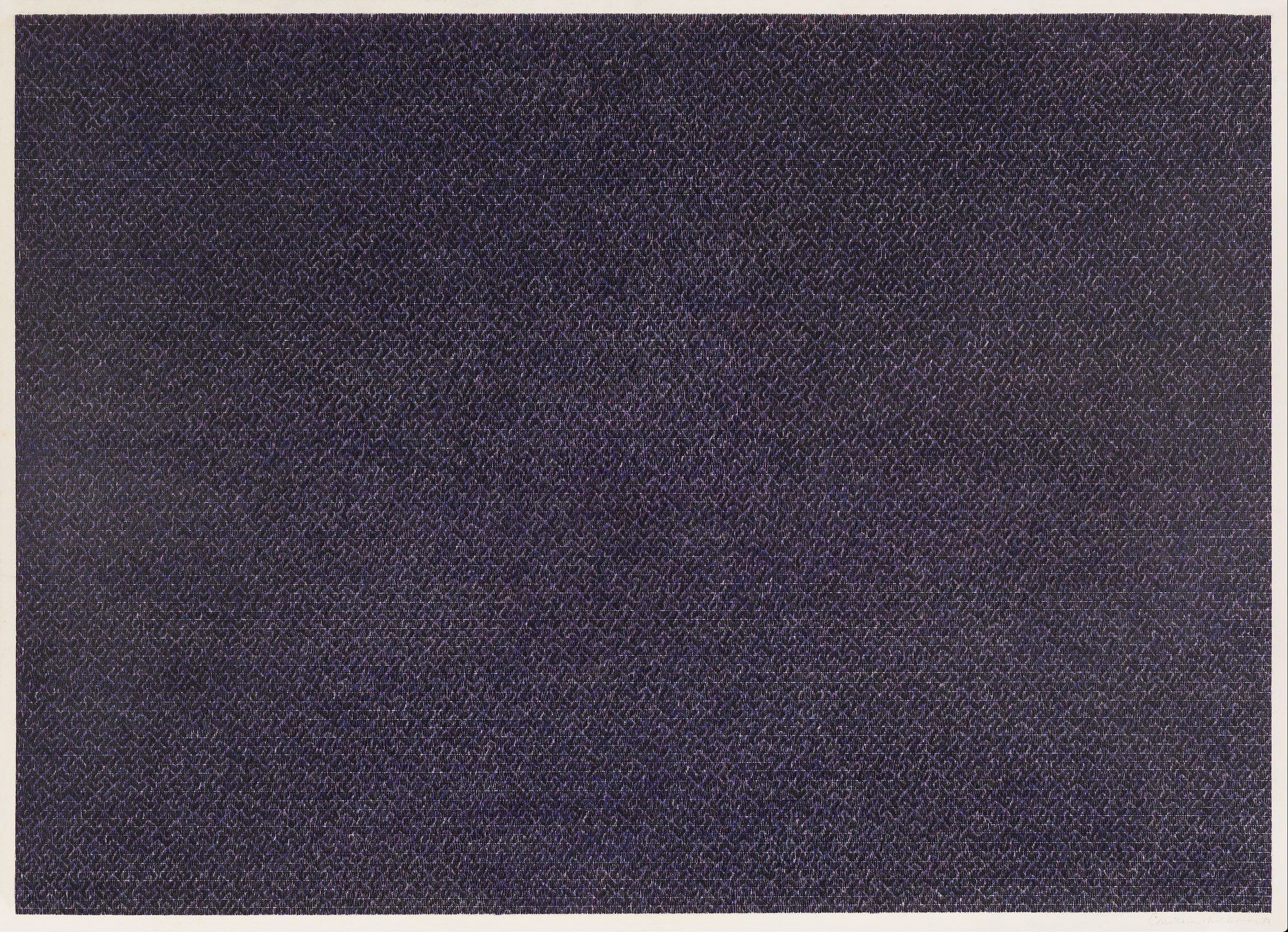 康斯坦斯-马林森 - 无题#11 - 纸上彩色铅笔 - 26 x 36英寸。