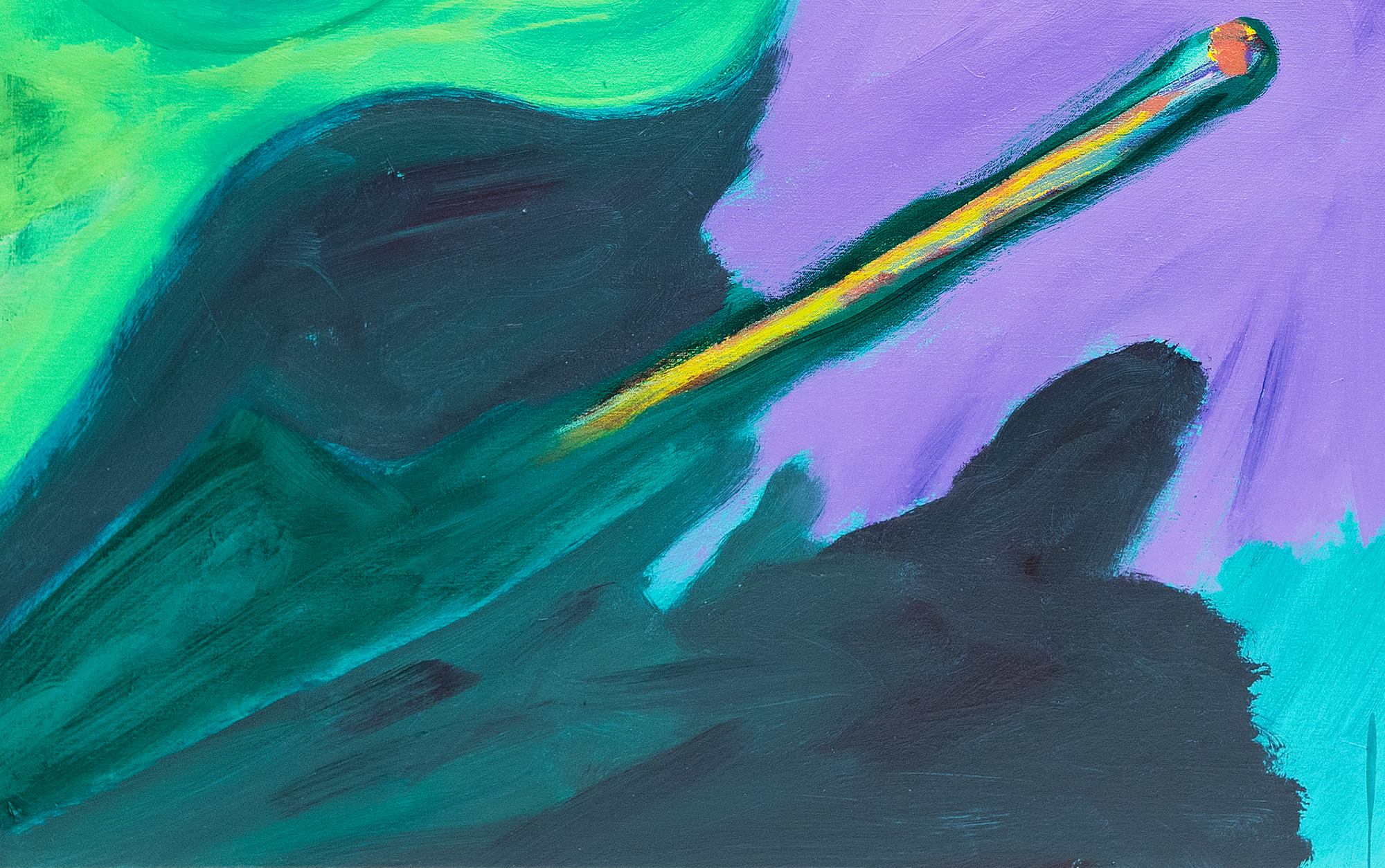 HERB ALPERT - I'm Sorry - acrylic on canvas - 36 x 48 x 1 1/2 in.
