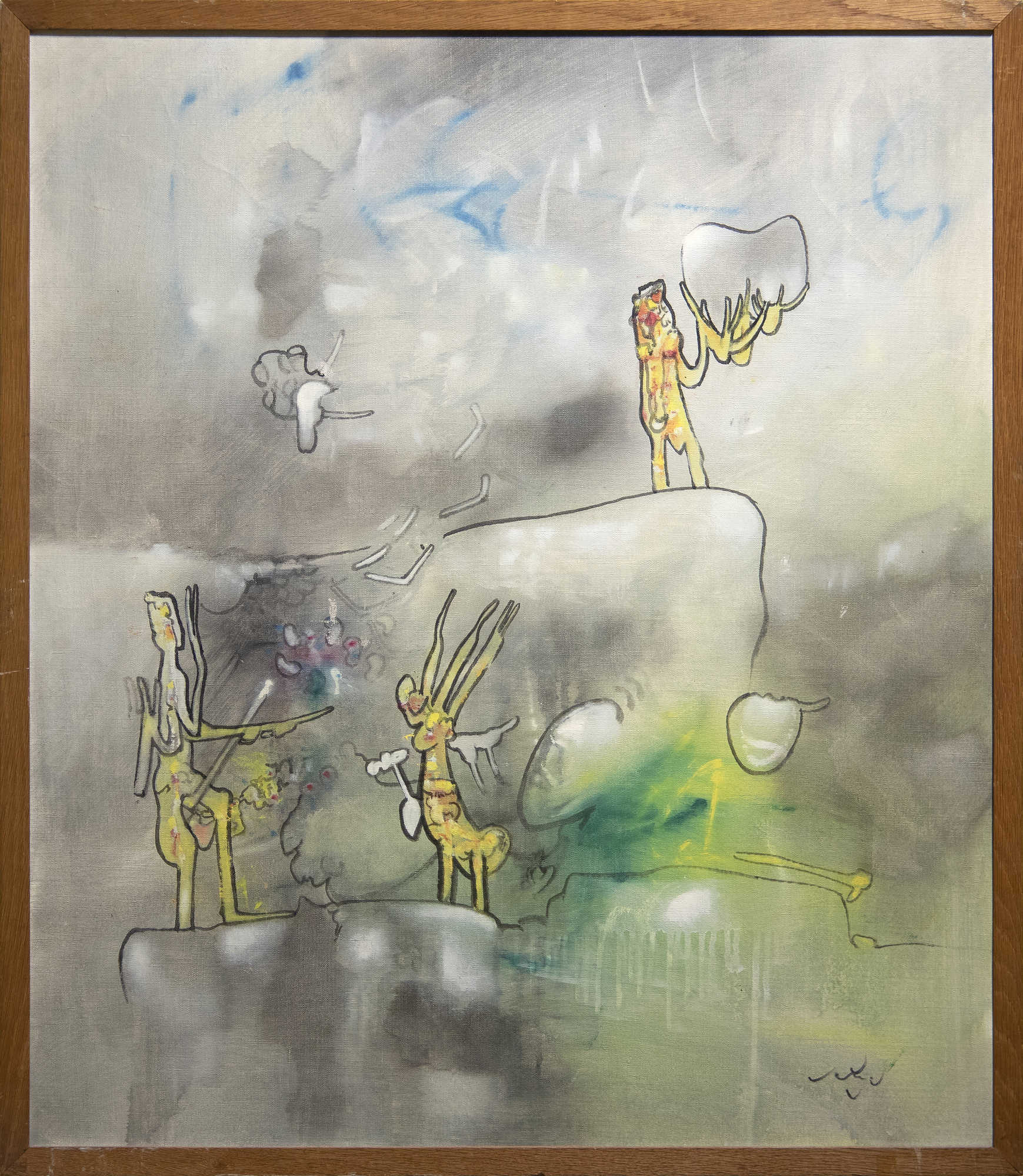 ROBERTO MATTA - L'epreuve ROBERTO MATTA - L'epreuve - oil on canvas - 29 1/2 x 25 1/2 in.