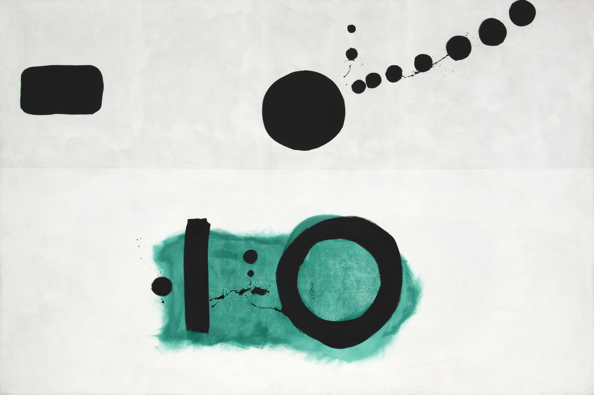 ADOLPH GOTTLIEB - Azimut - huile sur toile - 95 3/4 x 144 1/4 in.