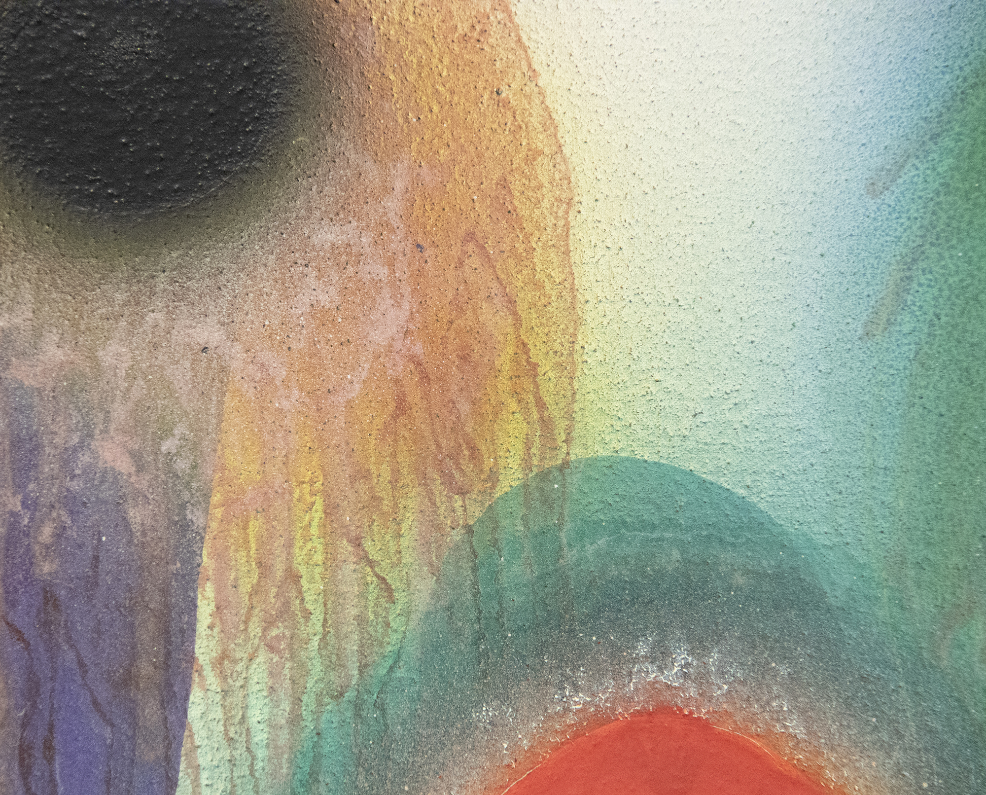 As a member of the legendary Gutai Art Association that flourished between 1954 and 1972, Sadamasa Motonaga emerged when post-atomic surrealist existentialism was at the forefront of artistic development in Japan. Yet he chose a different path. He turned his back on the destruction wrought by the war and created work that was fresh, jubilant, and playful. “Untitled” from 1969 is in his classic style, which developed concurrently with Morris Louis’ so-called ‘Veil’ paintings. It is a brilliantly successful display of Motonaga’s avant-garde take on traditional Japanese Tarashikomi — the technique that involves tilting the canvas at different angles to allow mixtures of resin and enamel to flow upon one another before the paint is fully dry.
