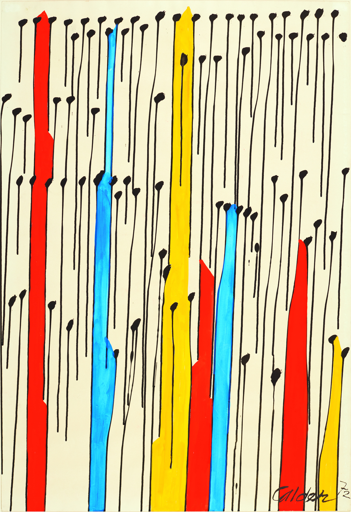ALEXANDER CALDER - The Forest ALEXANDER CALDER - The Forest - 紙にガッシュとインク - 43 x 29 1/4インチ