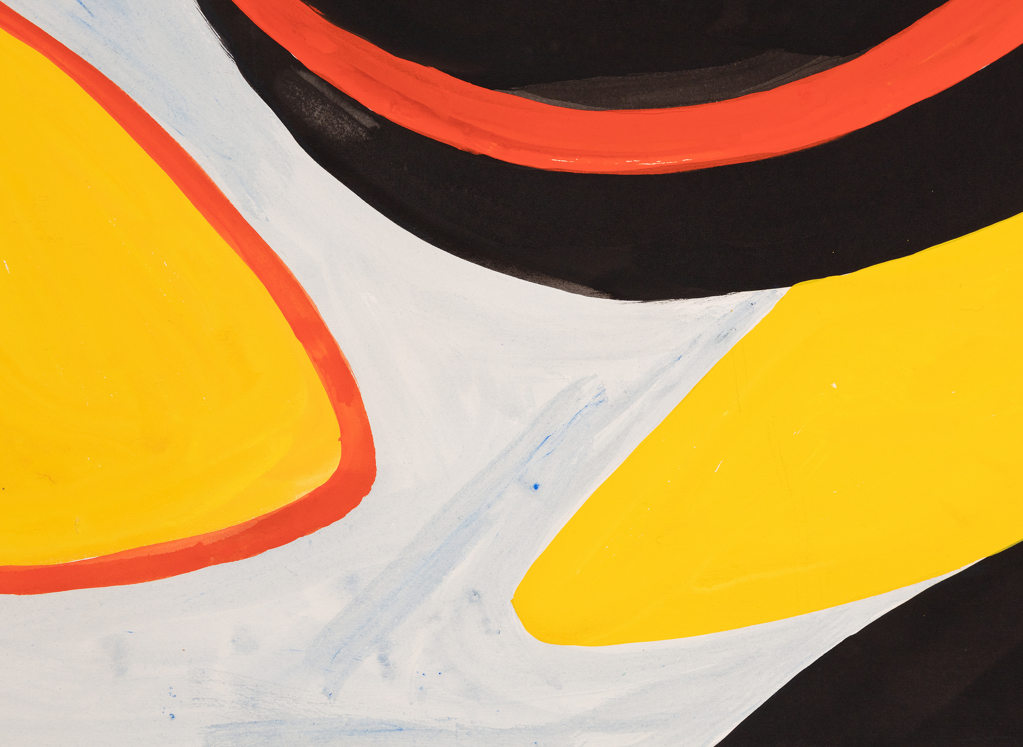 ALEXANDER CALDER - Red and Black Spiral ALEXANDER CALDER - Red and Black Spiral - gouache and ink on paper - 29 1/2 x 43 1/4 in.