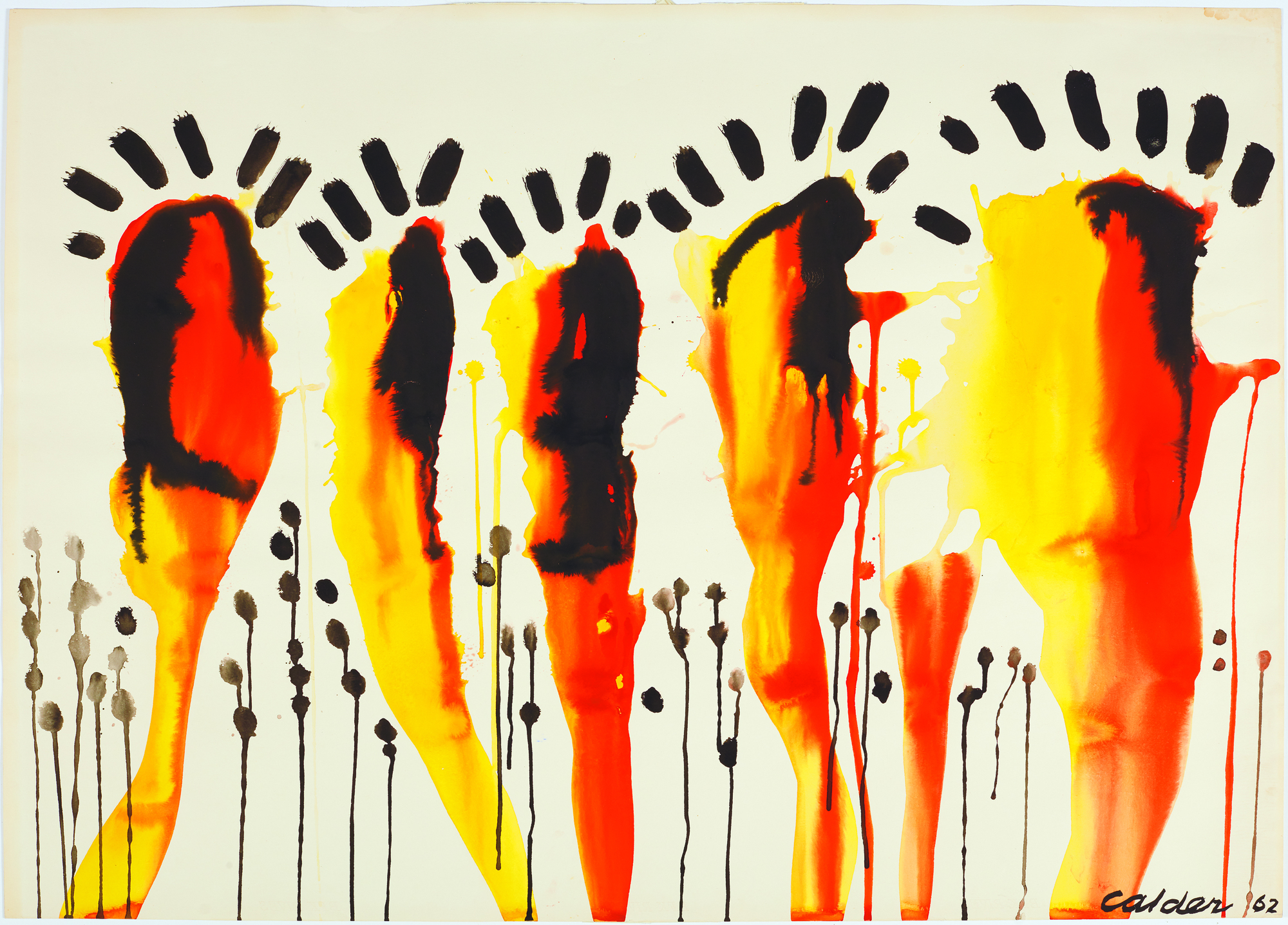 ALEXANDER CALDER - Tracks ALEXANDER CALDER - Tracks - gouache and ink on paper - 29 3/8 x 41 1/8 in.
