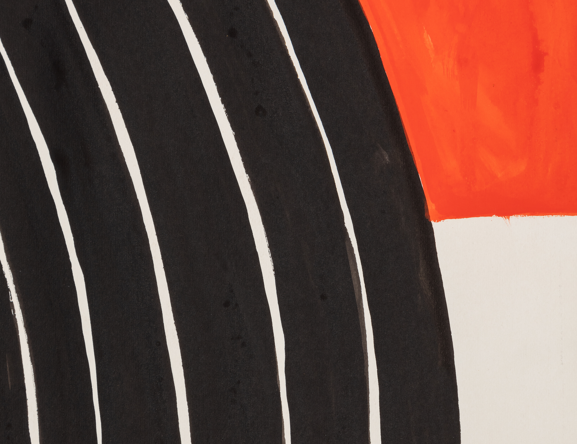 ALEXANDER CALDER - The Oval Spiral ALEXANDER CALDER - The Oval Spiral - gouache and ink on paper - 43 1/4 x 29 1/2 in.