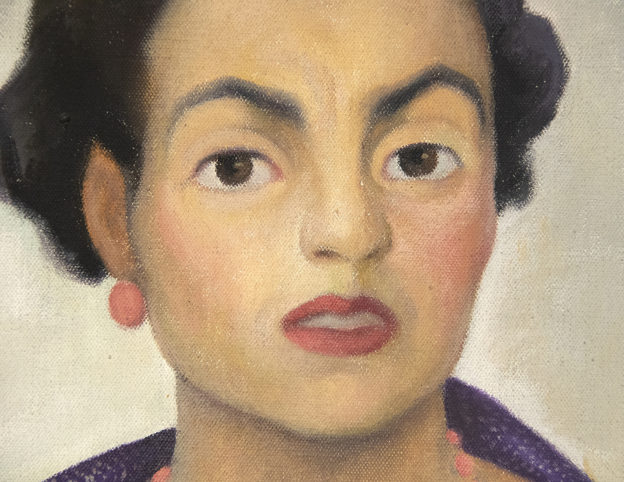 DIEGO RIVERA - Portrait de Enriqueta G. Dávila - huile sur toile - 79 1/8 x 48 3/8 in.