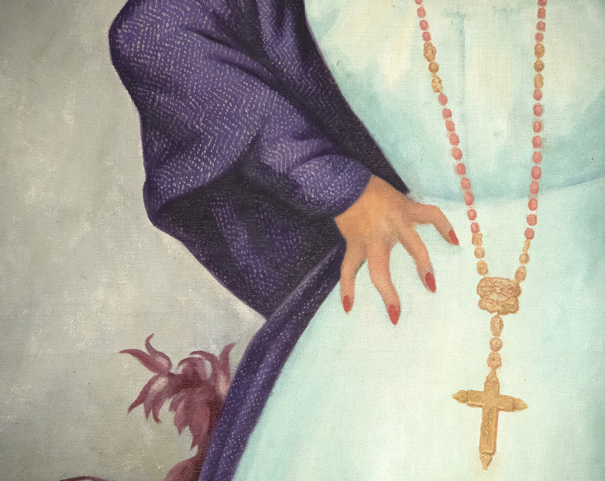 دييغو ريفيرا -- صورة انريكيتا G. دافيلا -- النفط على قماش -- 79 1 / 8 × 48 3 / 8 في.