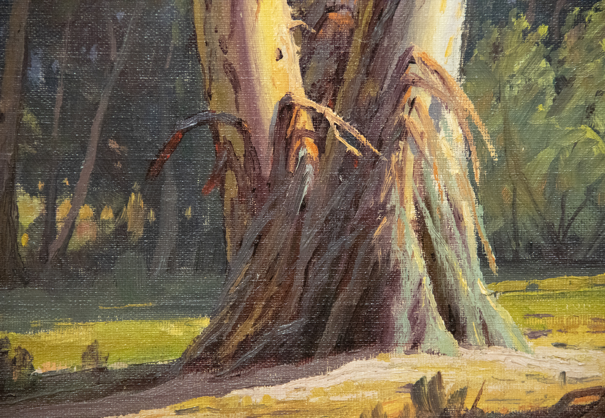 פול גרים - שתיקה מושרשת - שמן על הסיפון - 20 x 24 אינץ'.