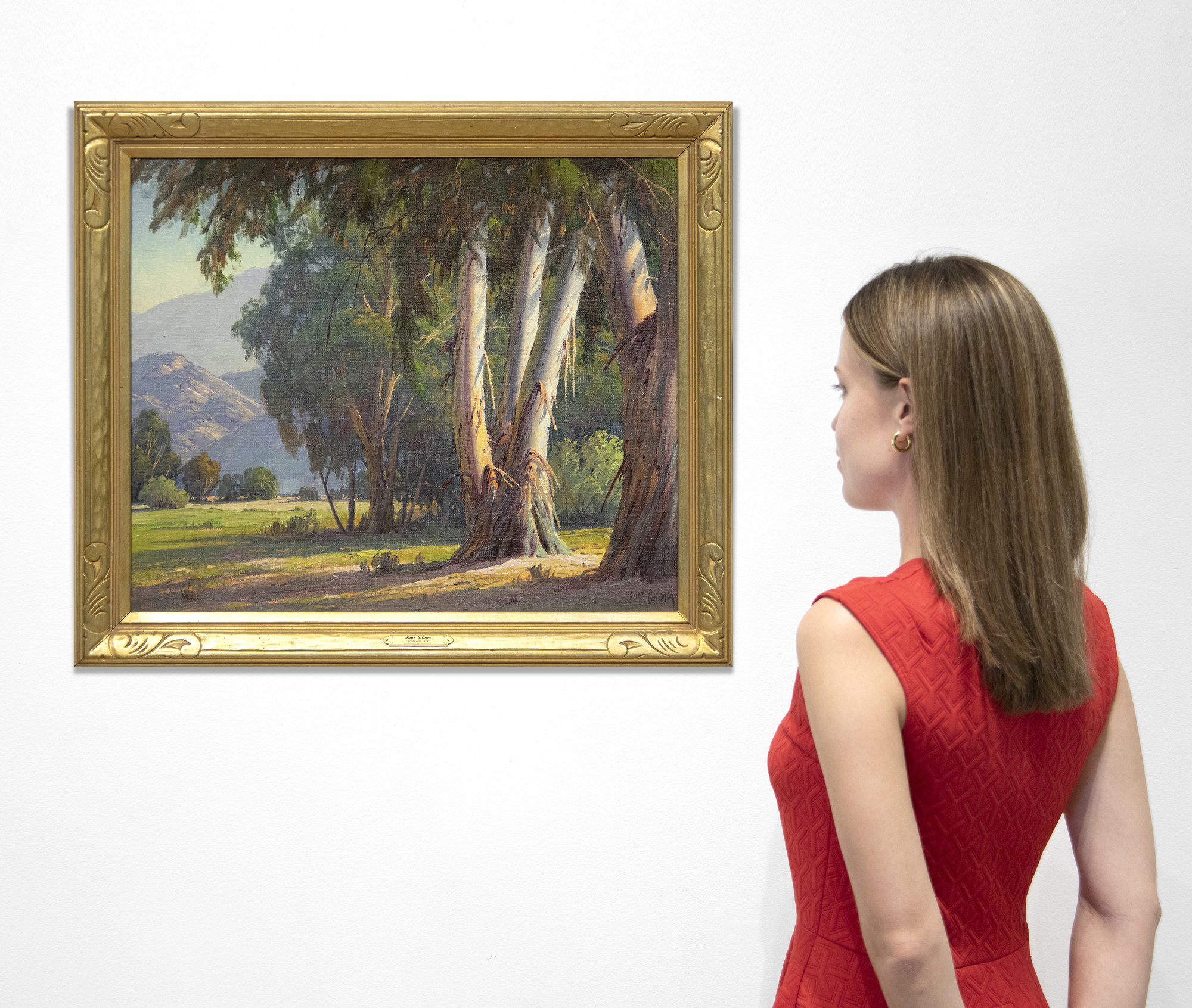 פול גרים - שתיקה מושרשת - שמן על הסיפון - 20 x 24 אינץ'.