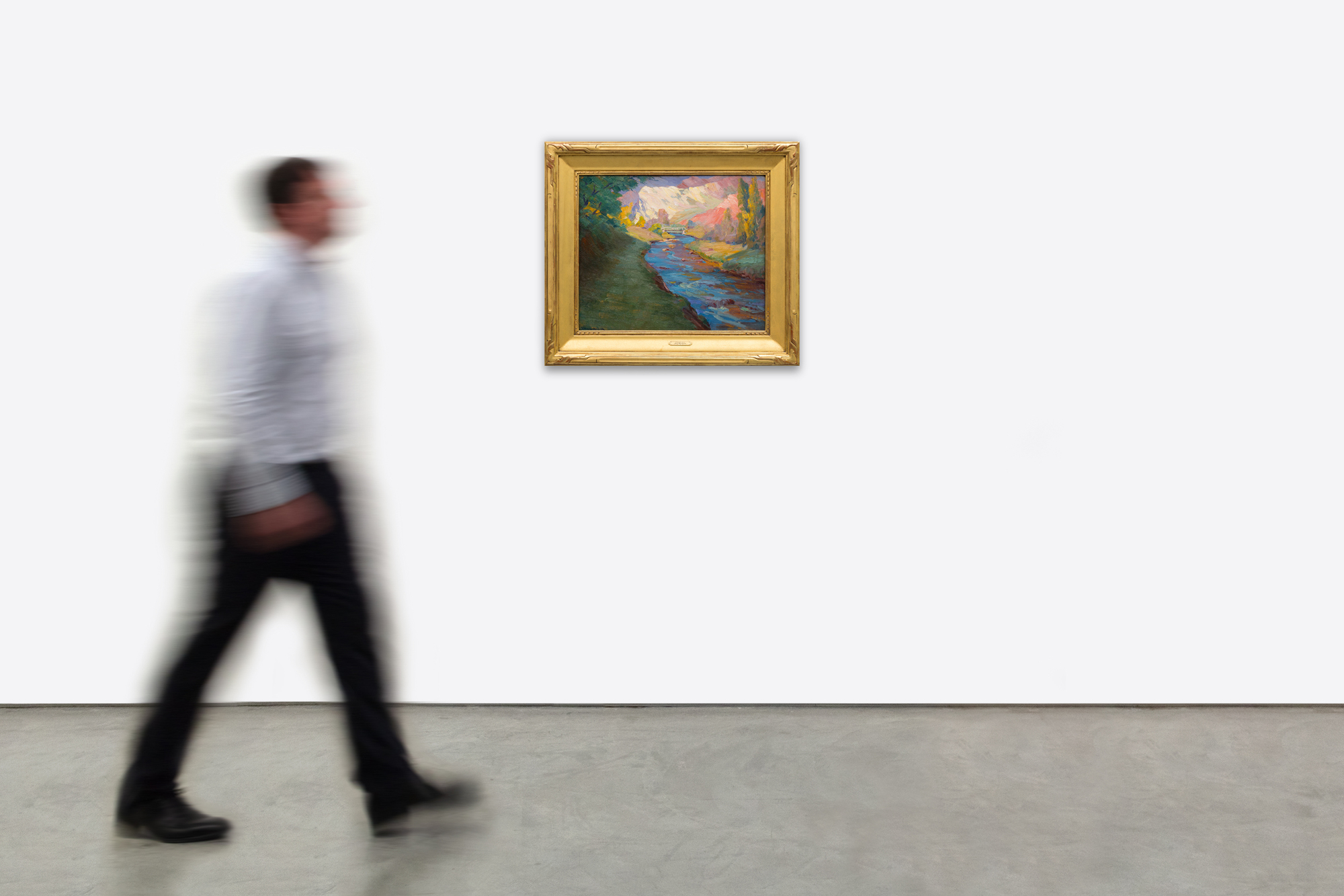 JEAN MANNHEIM - Turquoise Creek - oil on board - 20 x 24 in.