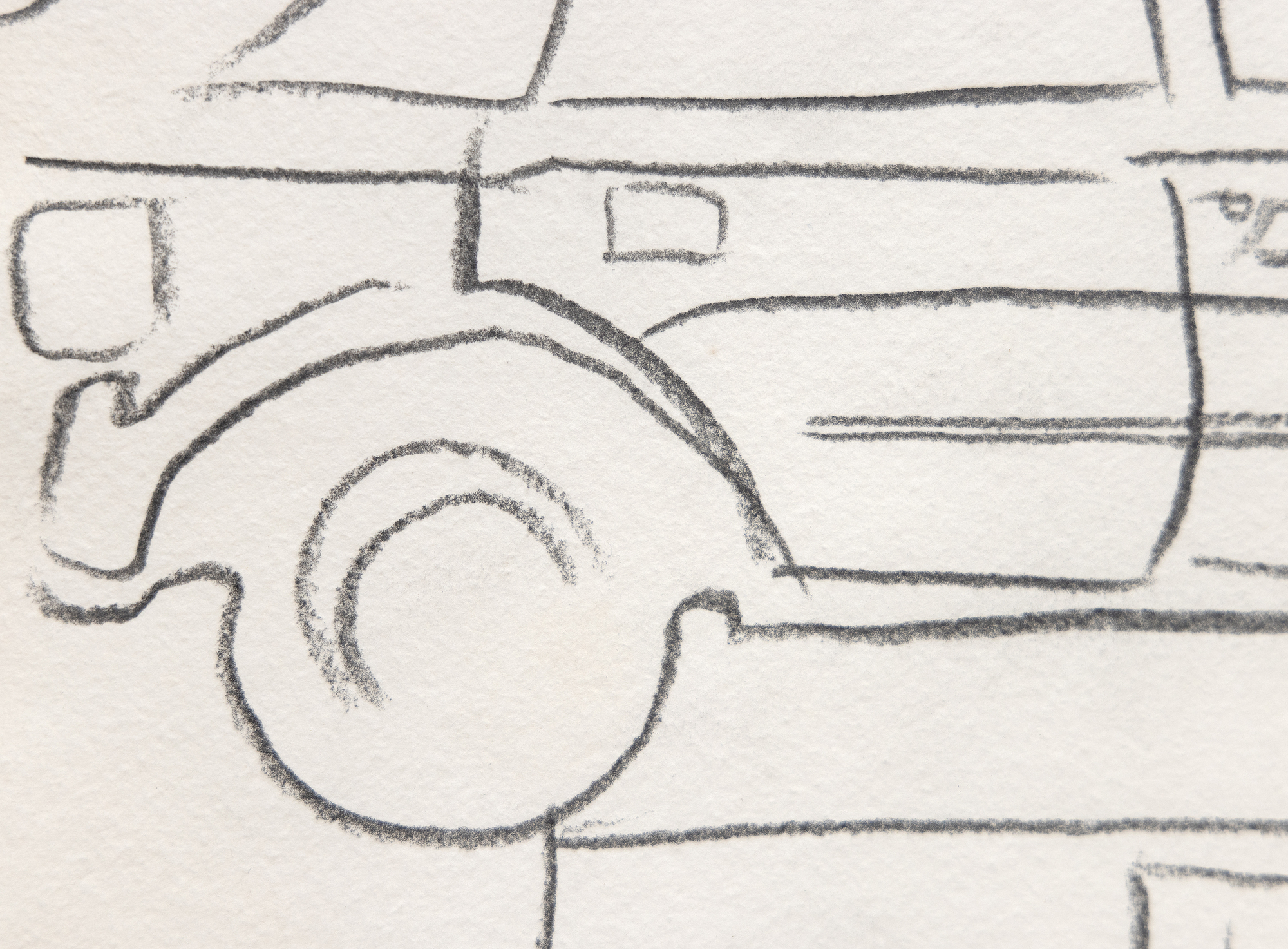 ANDY WARHOL - Ford car ANDY WARHOL - Ford car - graphite on paper - 11 1/2 x 15 3/4 in.