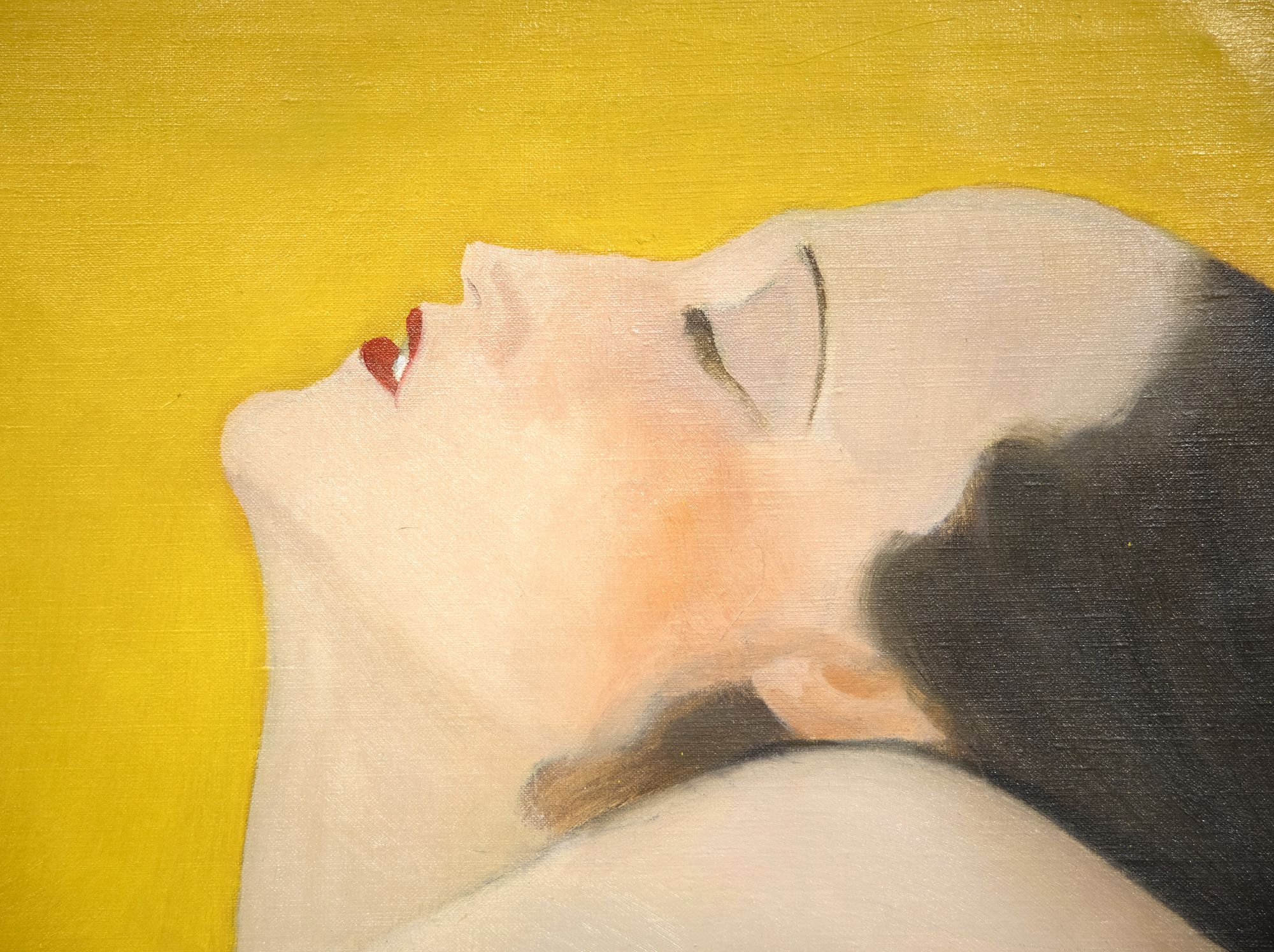 JOSEPH STELLA - Reclining Nude JOSEPH STELLA - Liegender Akt - Öl auf Leinwand - 50 x 52 1/2 Zoll.