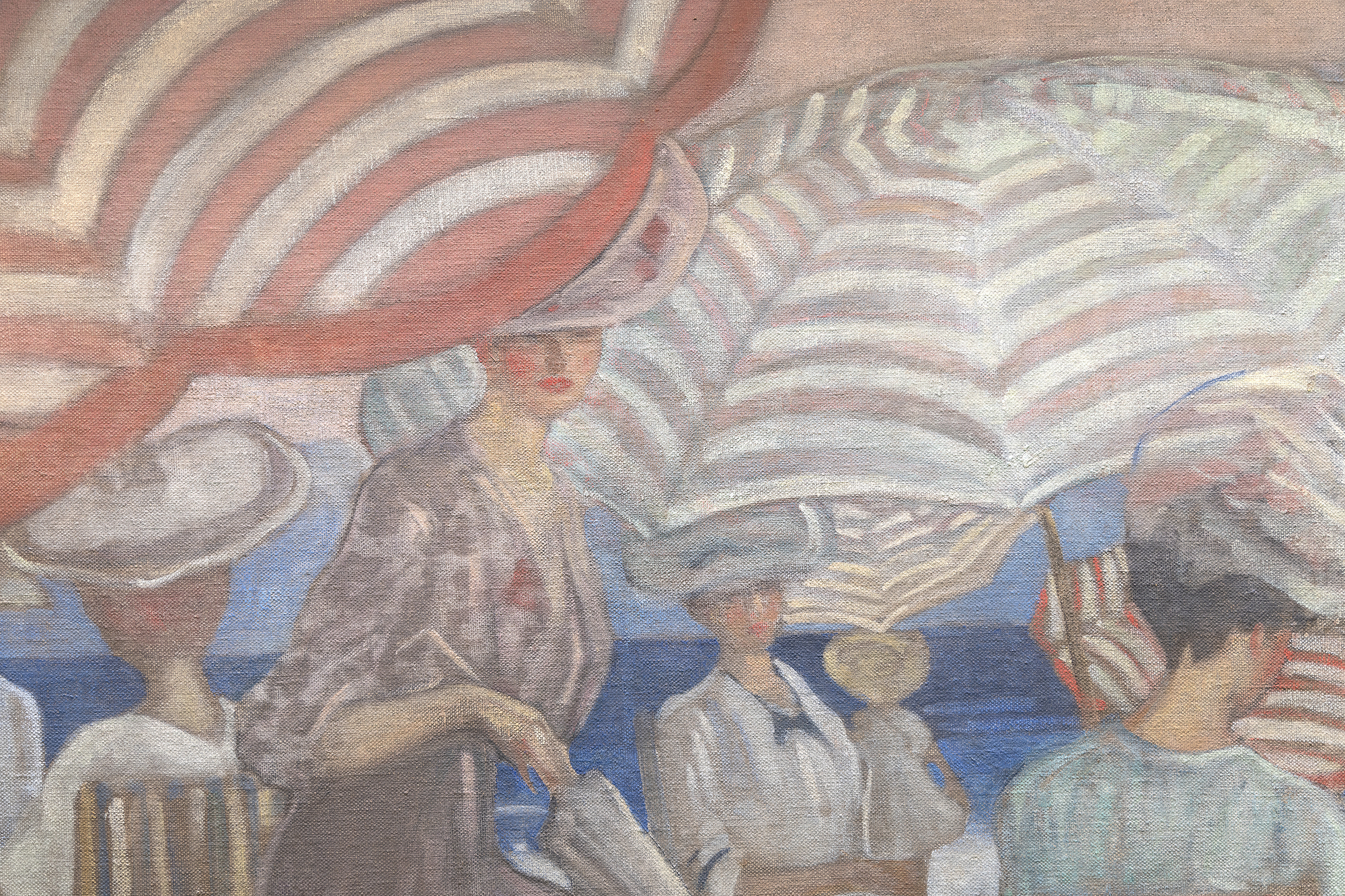 FREDERICK CARL FRIESEKE - Afternoon at the Beach FREDERICK CARL FRIESEKE - Afternoon at the Beach - oil on canvas - 60 x 178 in.