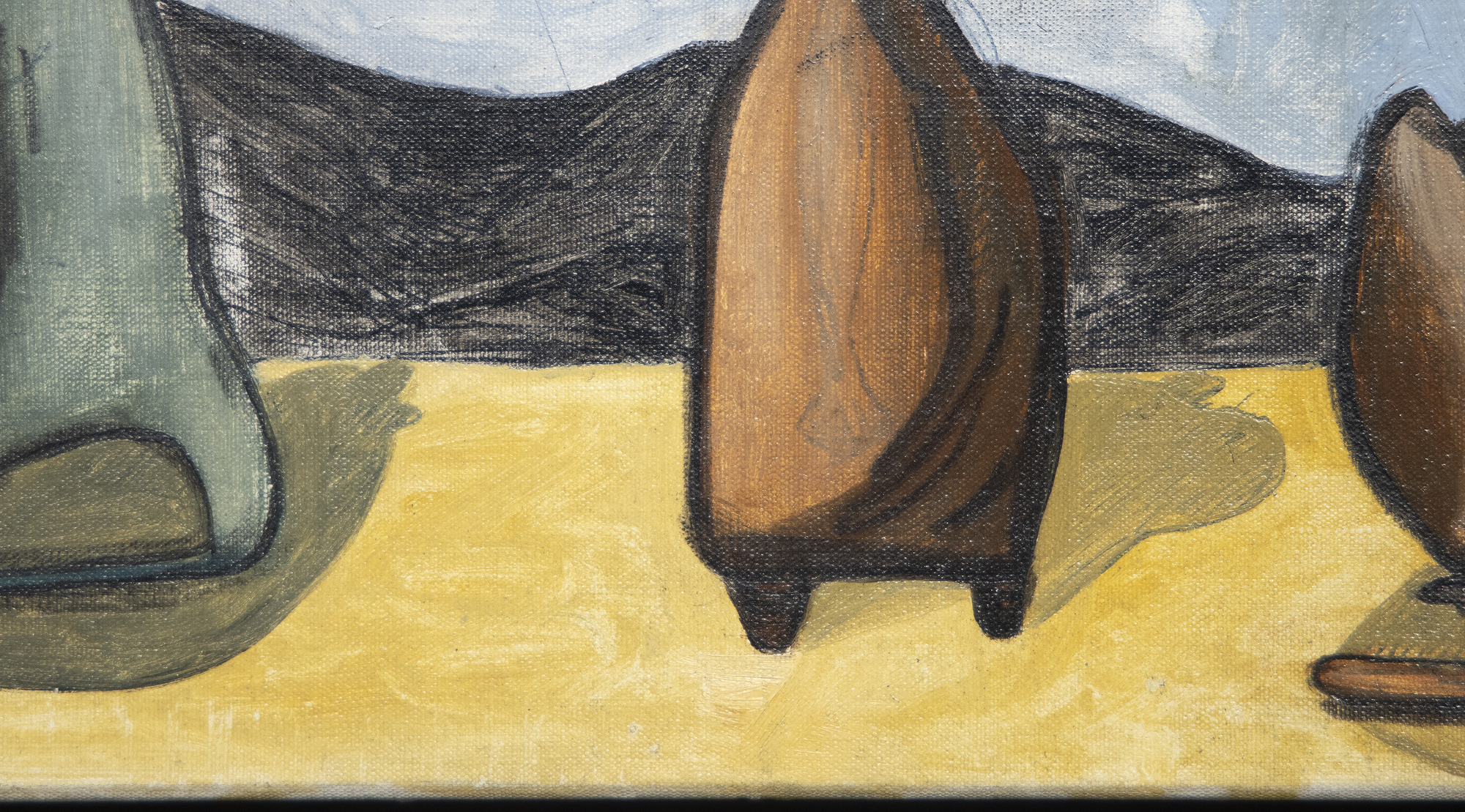 DAVID SMITH - Ohne Titel - Öl auf Leinwand - 12 x 16 Zoll.