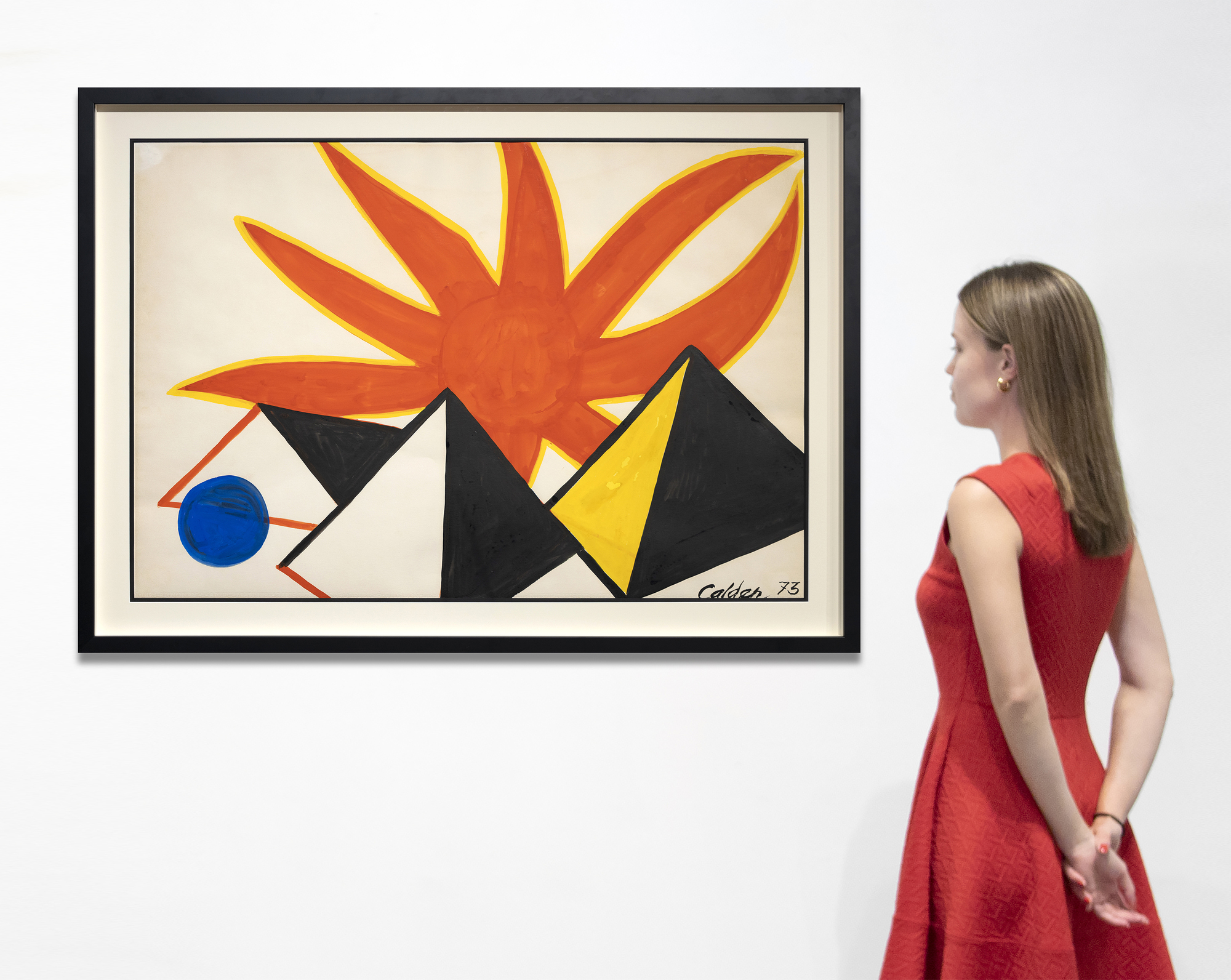 ALEXANDER CALDER - Three Pyramids + Blue Ball © 2023 Calder Foundation, Nueva York / Artists Rights Society (ARS), Nueva York