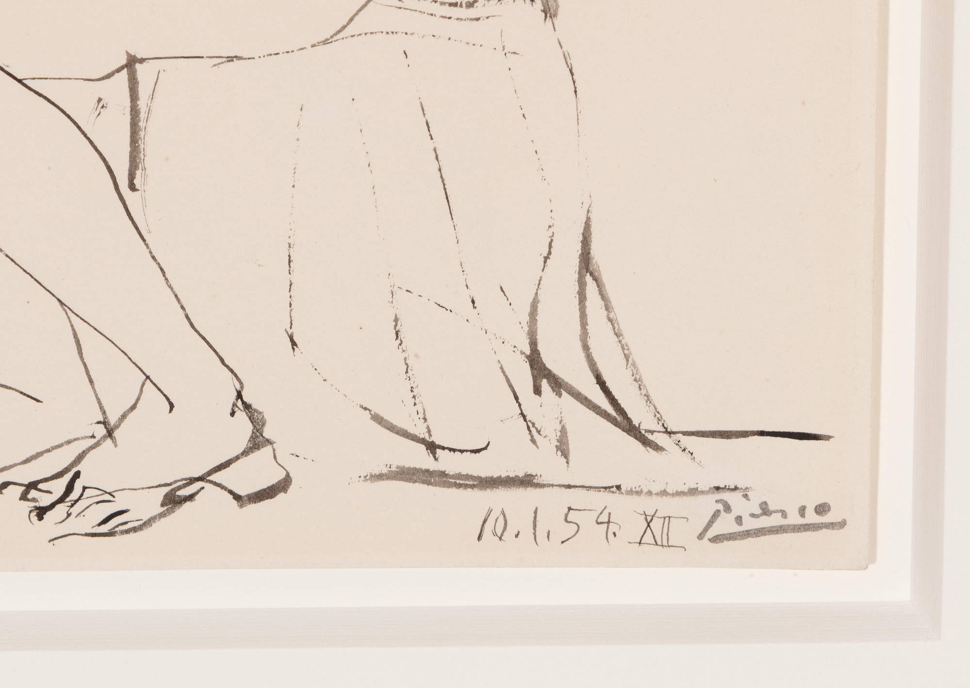 PABLO PICASSO - Peintre et modèle PABLO PICASSO - Peintre et modèle - pen and India ink on paper - 9 3/8 x 12 5/8 in.