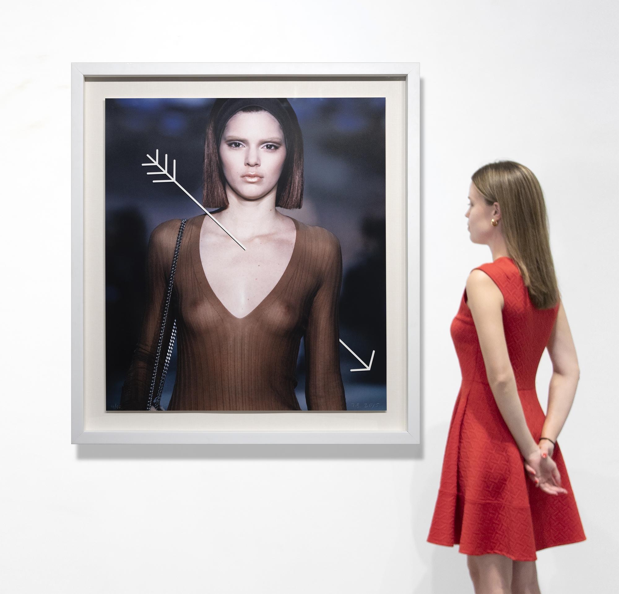 JOHN BALDESSARI - Front Row (Valentine) JOHN BALDESSARI - Front Row (Valentine) - 17 color screenprint - 37 3/4 x 33 3/4 in.