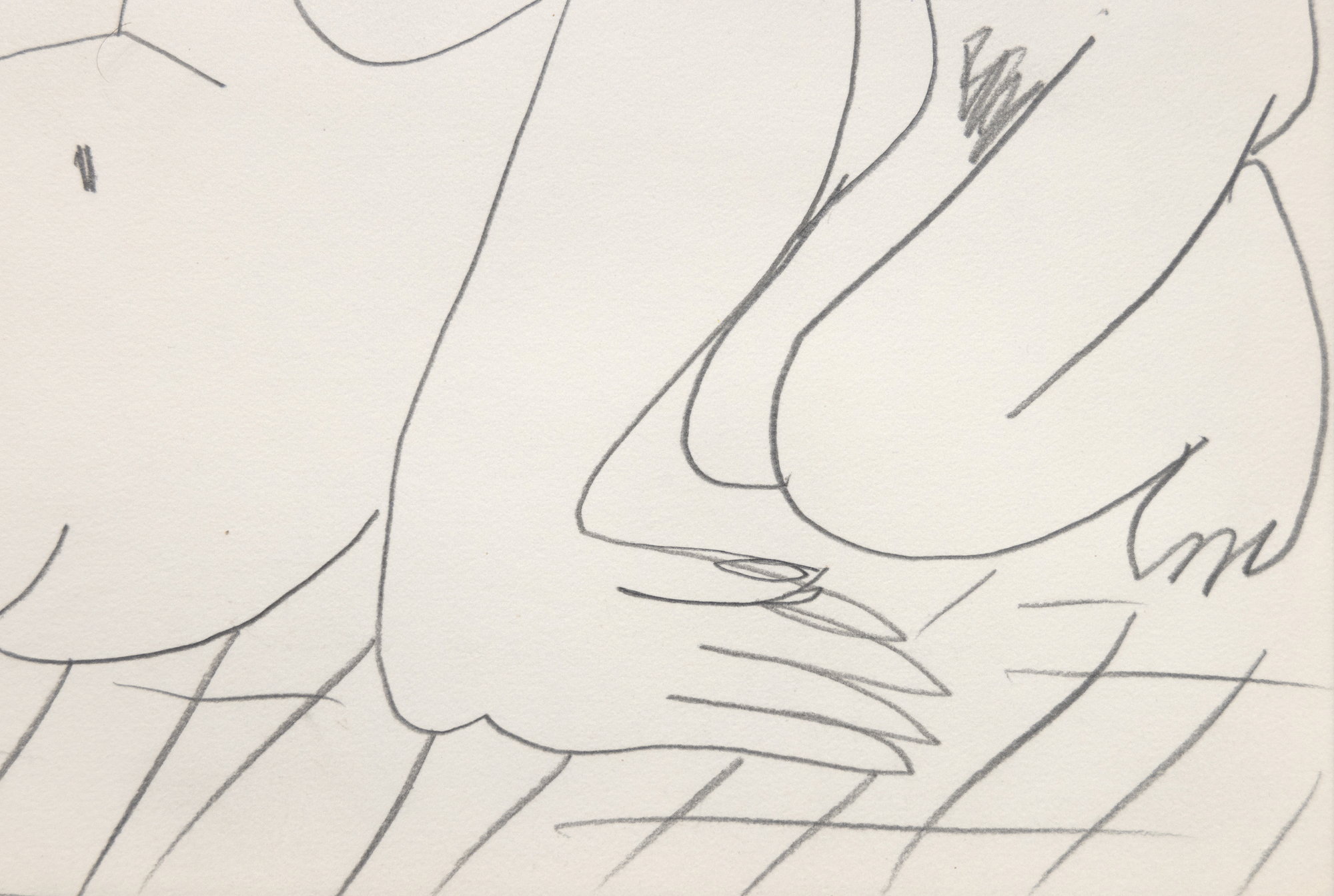 PABLO PICASSO - Le Bain ヌース》の人物は、中央のオダリスクのような人物を中心に自由に展開され、1906年の時点でピカソが抱いていたテーマ、ハーレムの中での女性の耽溺を示唆している。 ピカソは晩年のデッサンについて、「何が出てくるかわからないが、描き始めるとすぐに物語やアイディアが生まれる...描きながら何時間もかけて、生き物を観察し、彼らが企んでいる狂ったことを考える...とても楽しいよ、信じてくれ」と述べている。ピカソにしかできない自由奔放な遊び。数あるポーズの中でも、プールで泳ぐ省略された姿は特に魅力的だ。