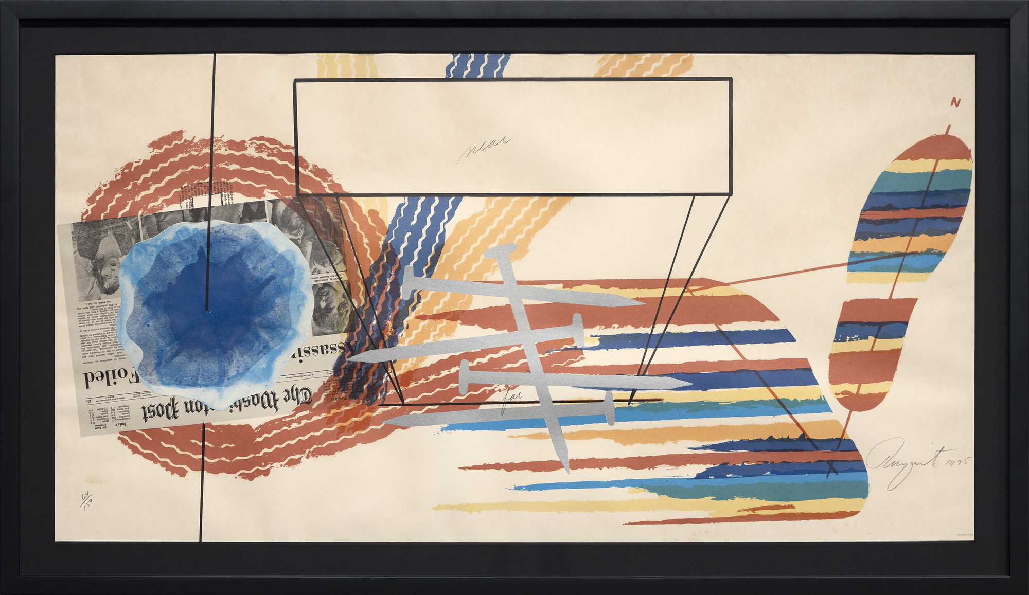 JAMES ROSENQUIST - Near and Far - lithograph in colors - 18 5/8 x 35 5/8 in.