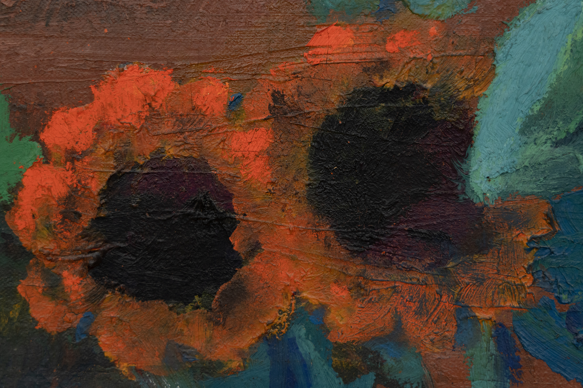 EMIL NOLDE - Sonnenblumen, Abend II EMIL NOLDE - Sonnenblumen, Abend II - oil on canvas - 26 1/2 x 35 3/8 in.