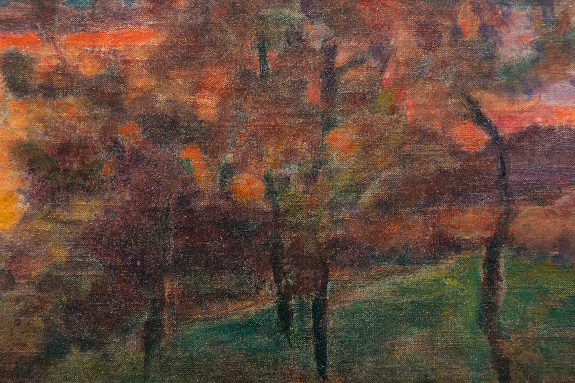 PIERRE BONNARD - Soleil Couchant PIERRE BONNARD - Soleil Couchant - Öl auf Leinwand - 14 1/2 x 22 1/2 Zoll.