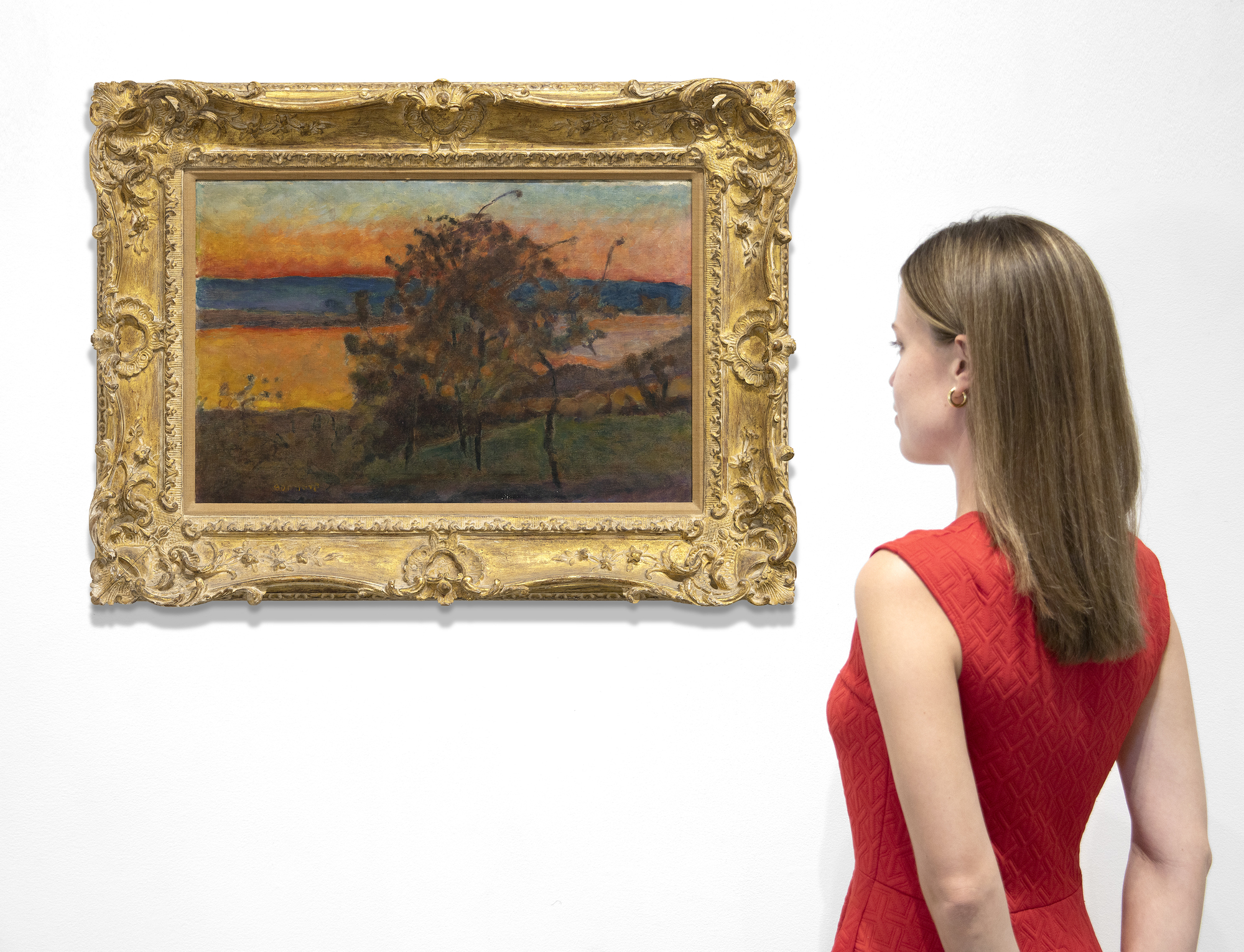 بيير بونارد - أريكة سولاي - زيت على قماش - 14 1/2 × 22 1/2 بوصة.