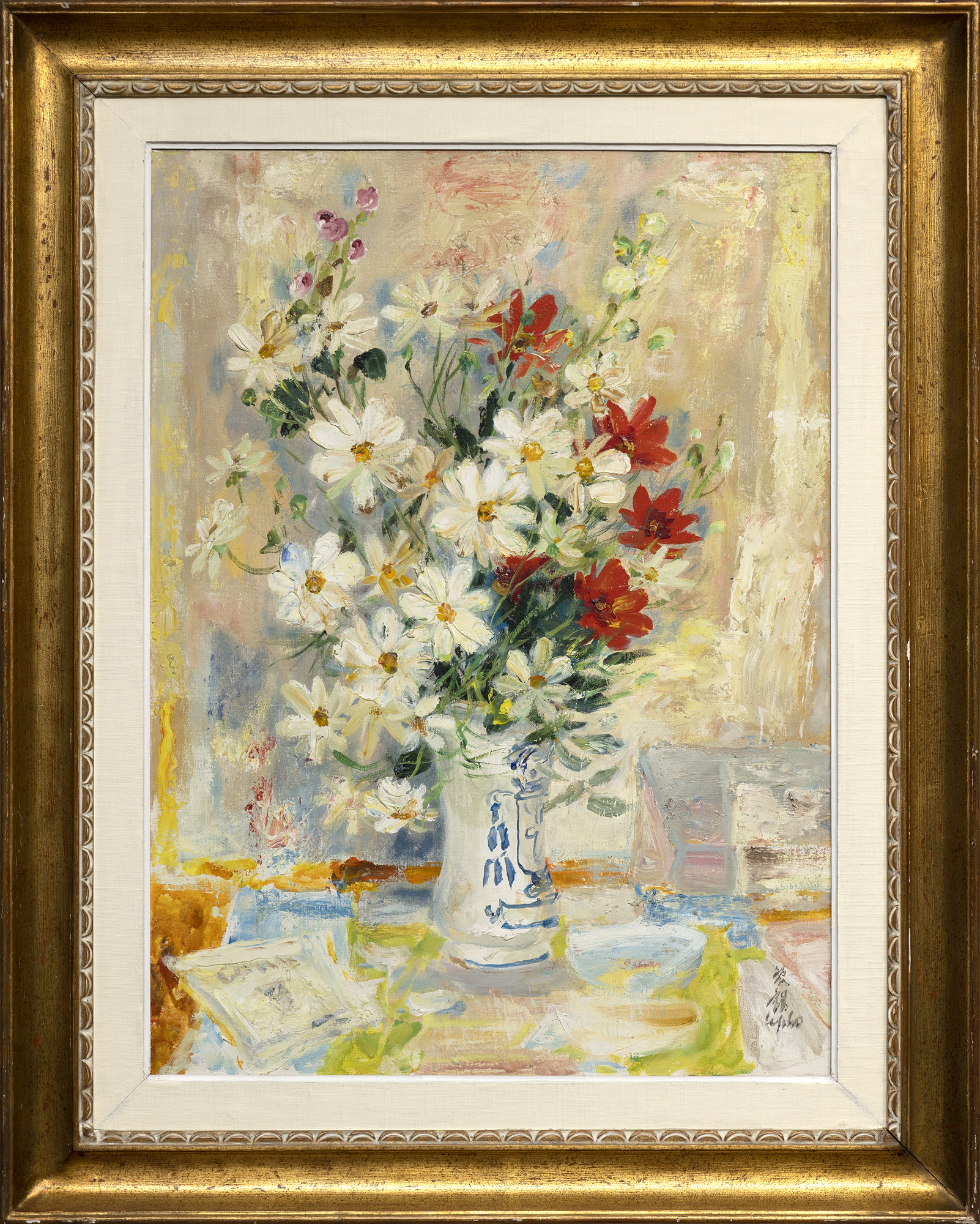 LE PHO - Flowers - oil on canvas - 28 3/4 x 21 1/4 in.