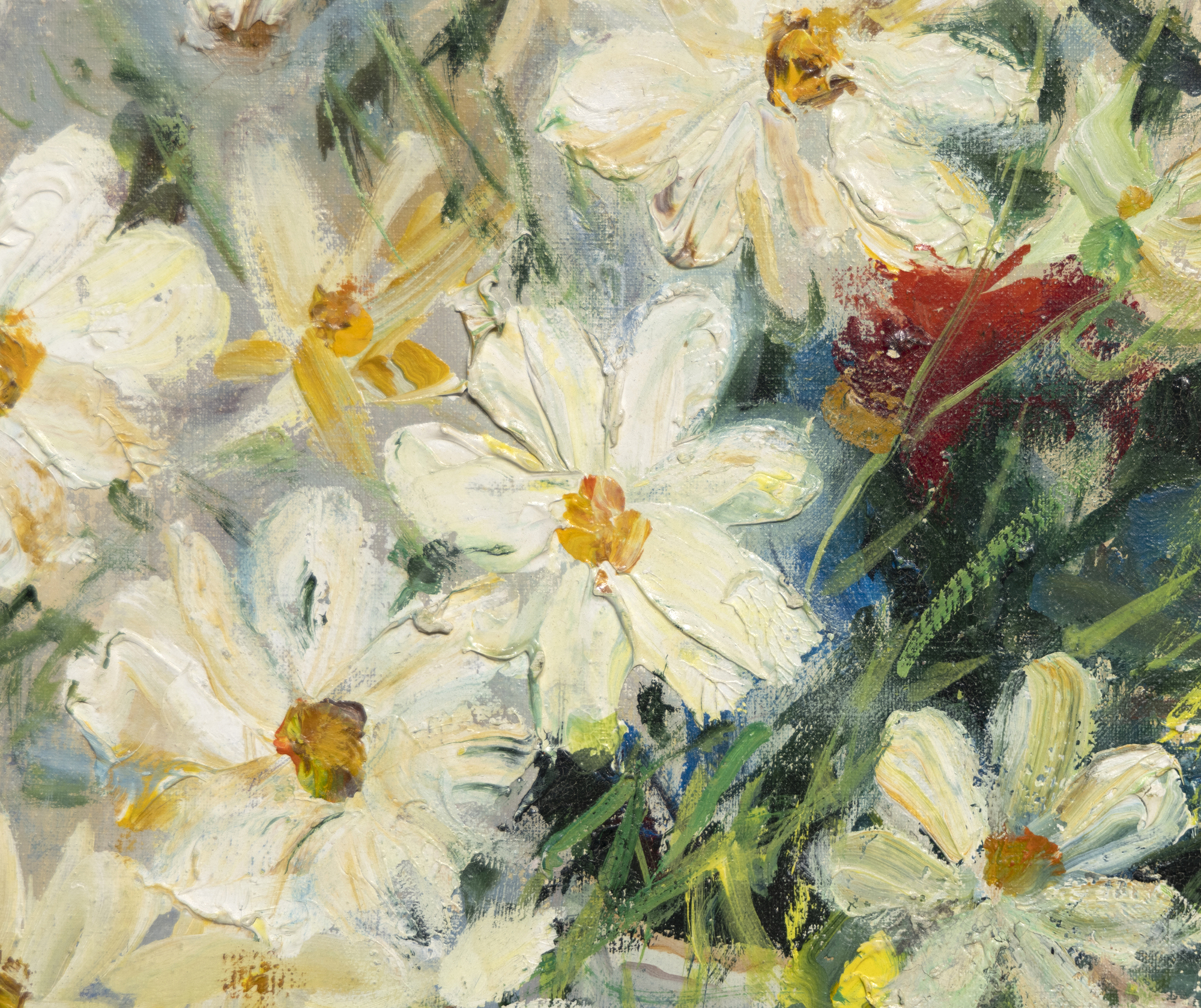LE PHO - Flowers LE PHO - Fleurs - huile sur toile - 28 3/4 x 21 1/4 in.