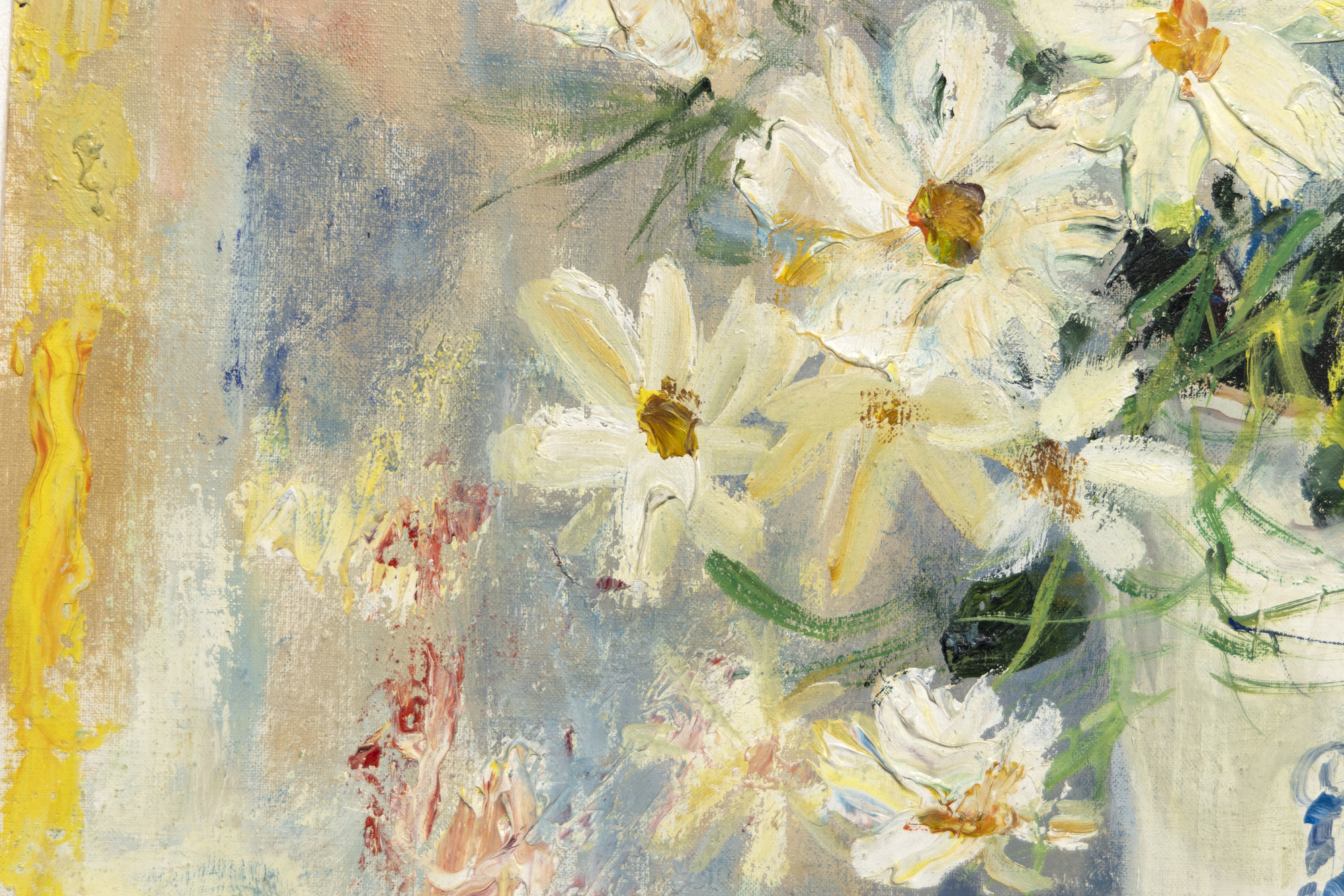 LE PHO - زهور - زيت على قماش - 28 3/4 × 21 1/4 بوصة.
