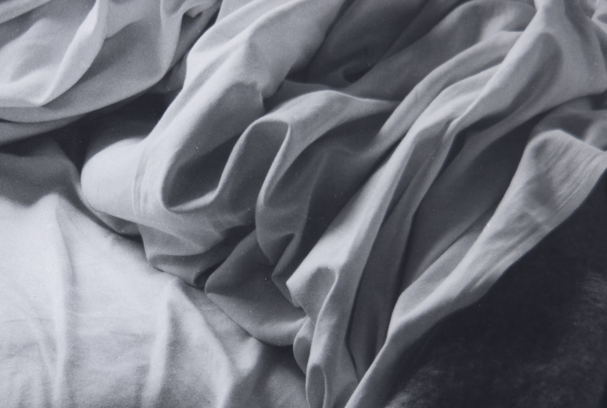 IMOGEN CUNNINGHAM - The Unmade Bed - silver gelatin print - 10 1/4 x 13 1/2 in.
