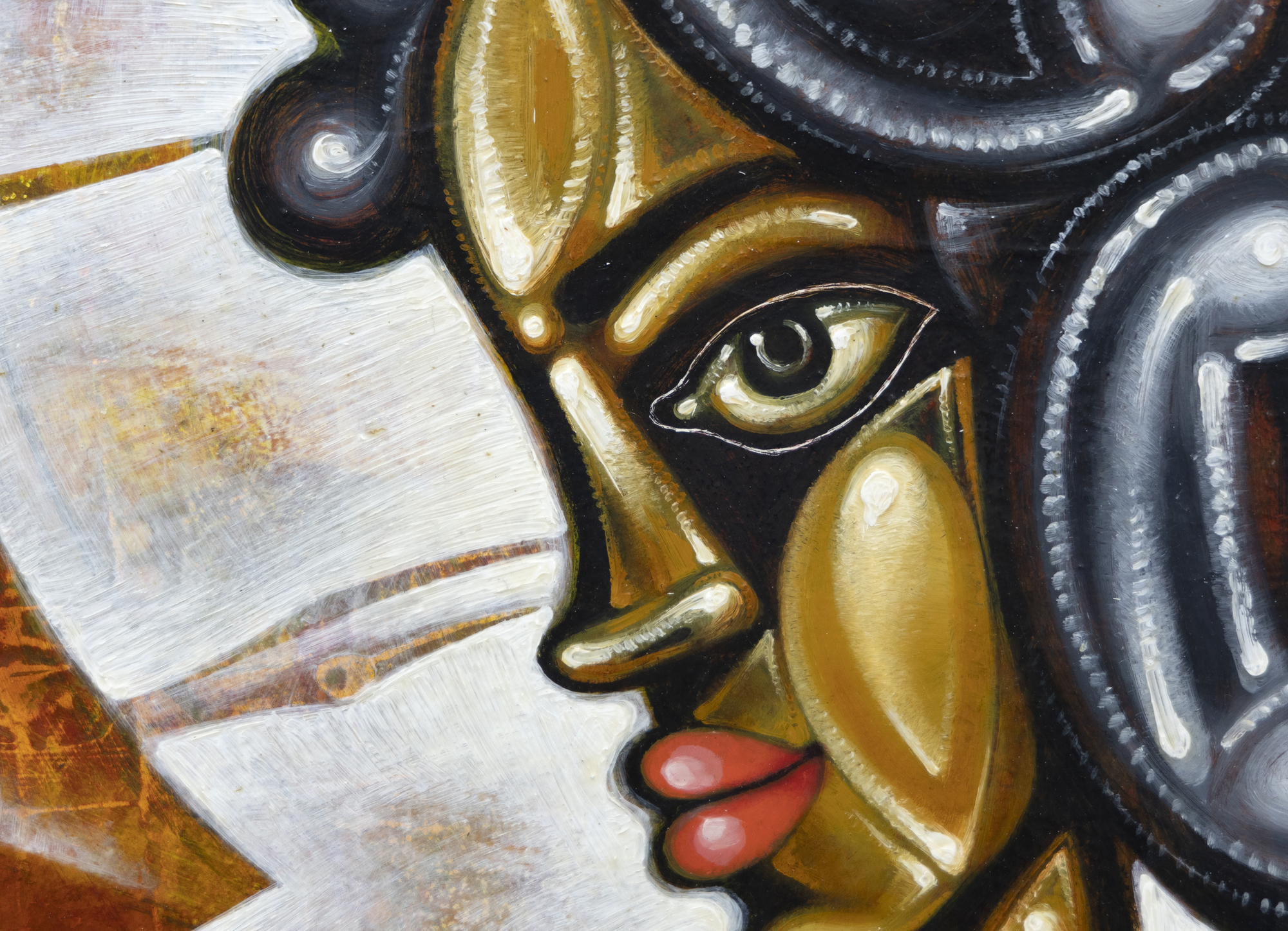 CARLOS LUNA - La Mia (1225 OC) CARLOS LUNA - La Mia (1225 OC) - oil on canvas - 47 x 58 in.